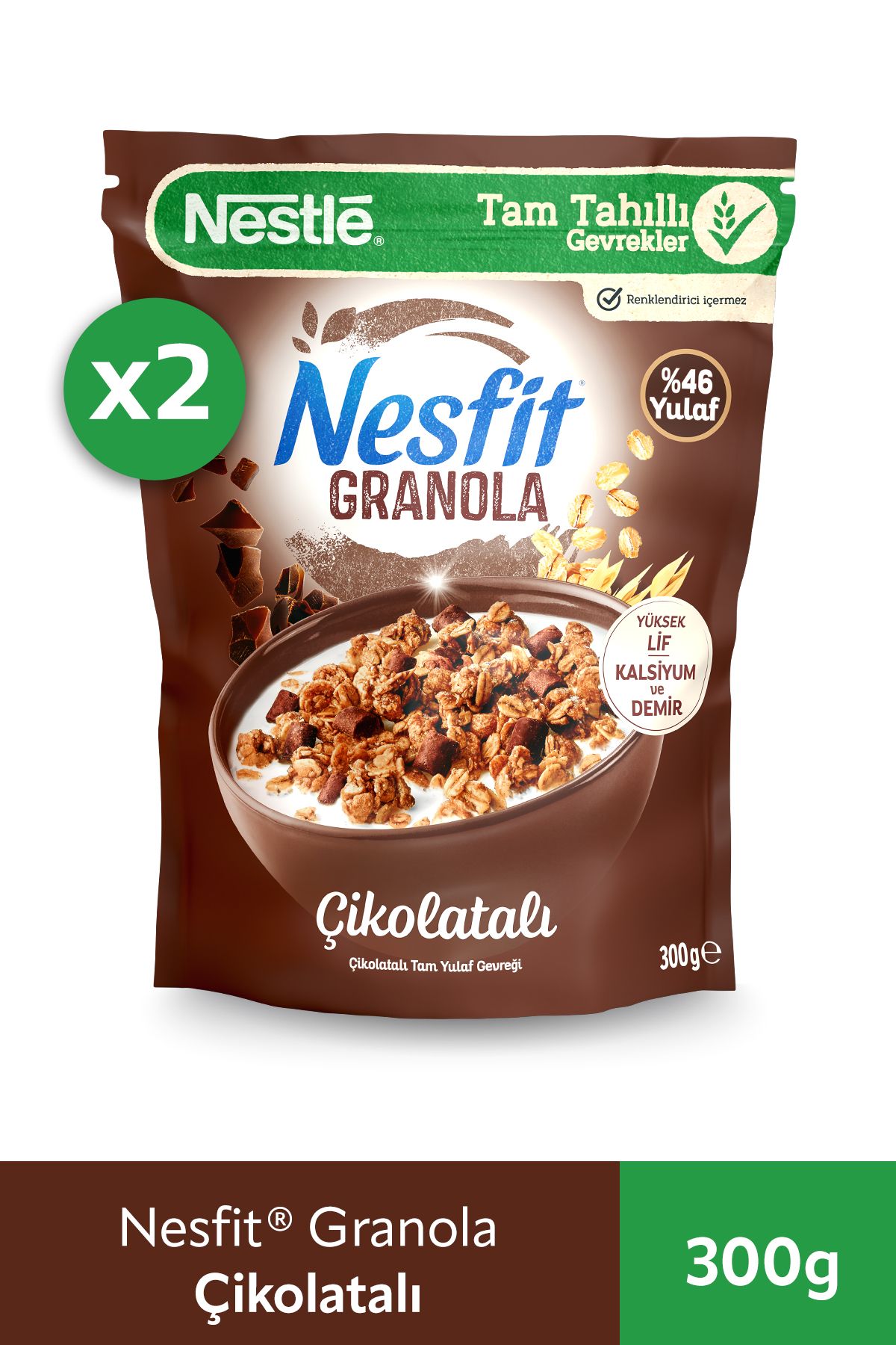 Nestle Nesfit Granola 300gr Çikolata x 2