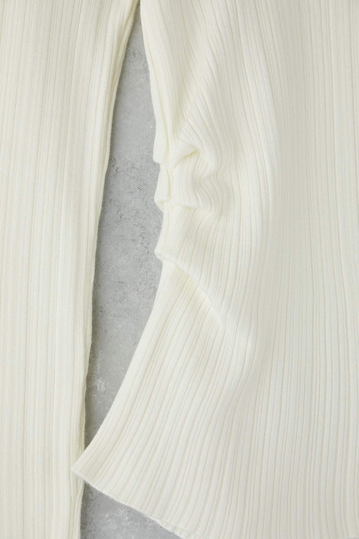 Trendyolmilla  Kemik Merserize Görünümlü Premium İplik/Özel İplik Drape/Büzgü Detaylı Triko Kazak TWOAW26KZ00041 - Görsel 6