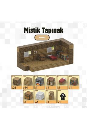 magnetcraft Mistik Tapınak Mıknatıslı Manyetik Blok Seti 80 Parça 2.5cm Büyük...
