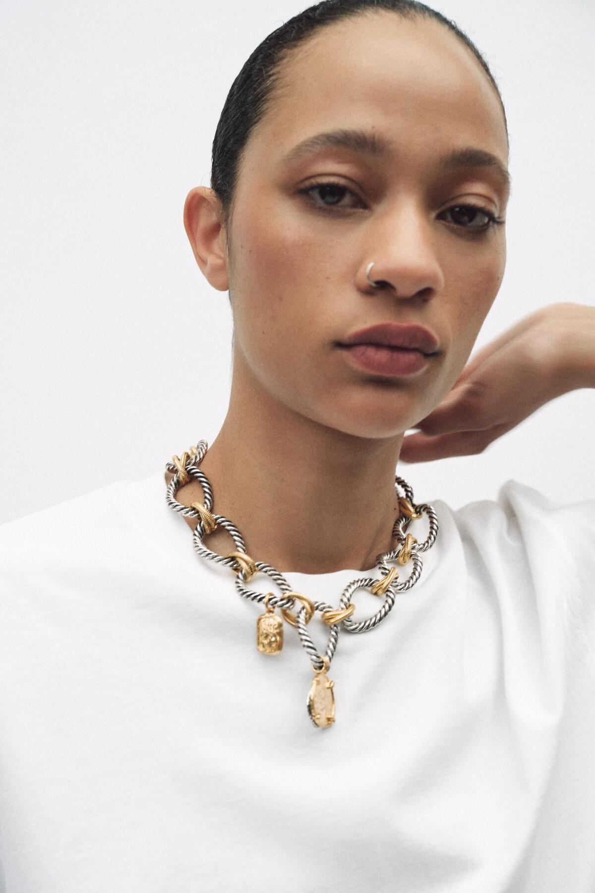 yucelique ZRA Model Charm Detaylı Yaz Kolleksiyonu Premium Çoklu Charm Kolye Set