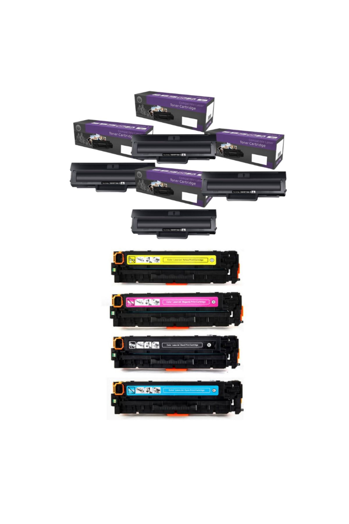 HP CF510 CF511 CF512 CF513 Muadil Toner Seti 204A HP Color LaserJet Pro M154a LaserJet Pro M154n uyumlu