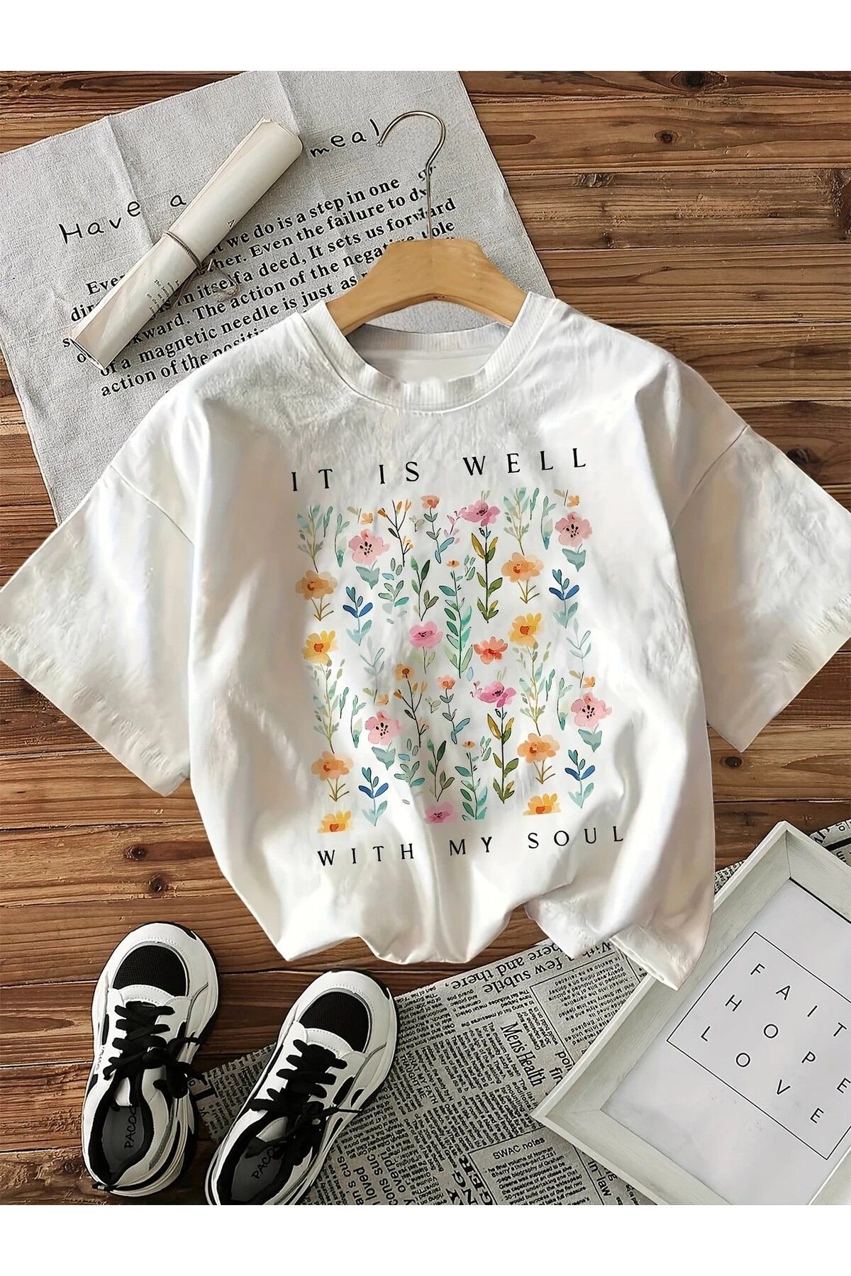 LEIVOR It is Well With My Soul Baskılı Kadın T-shirt