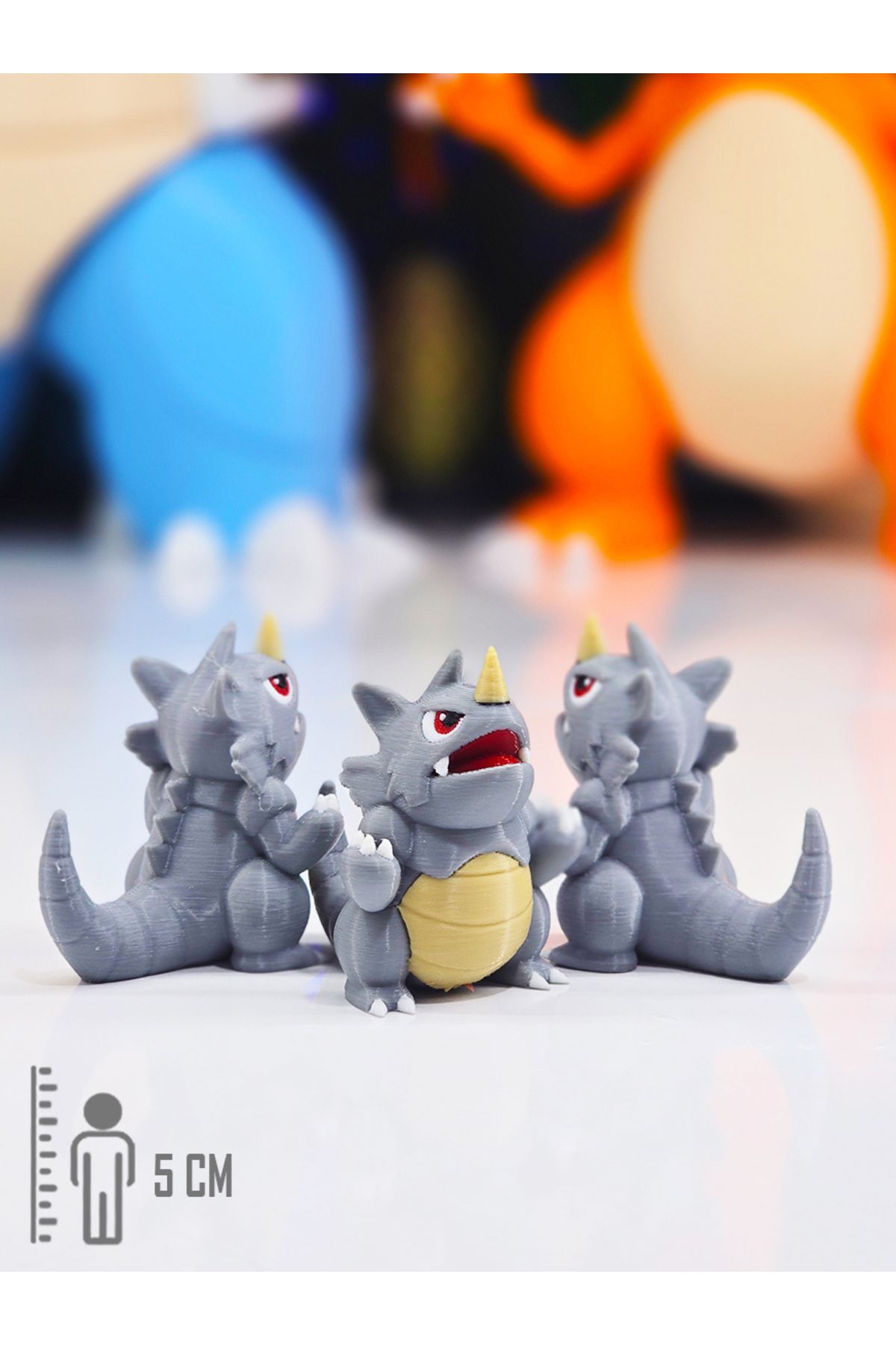 Suelo Butik Pokemon Rhydon Figürü Pokemon Figür Oyuncakları 5 Cm (1 Adet)