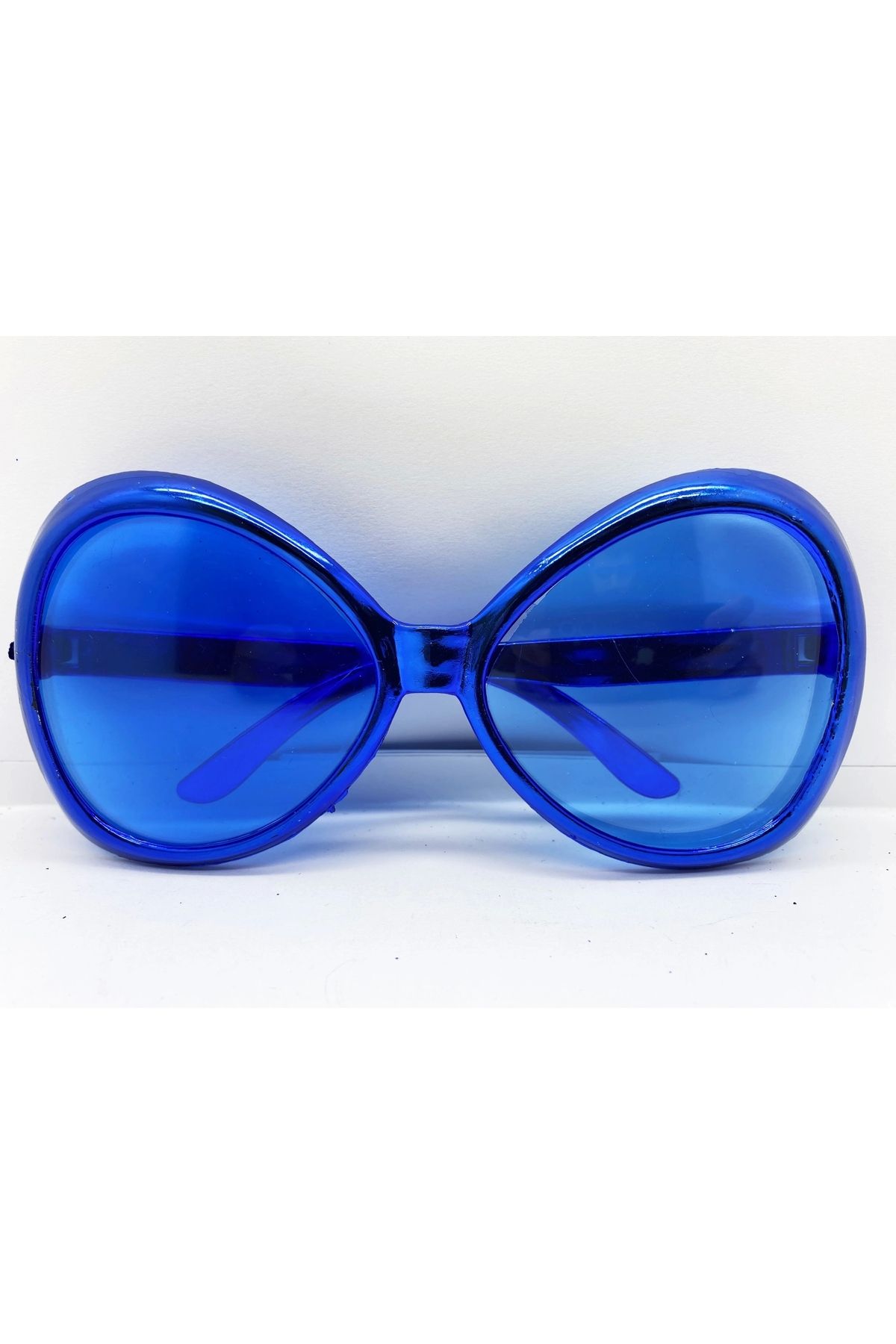 ShopNova Mavi Renk Yeşilçam Nostalji 80li Yıllar 90lı Yıllar Parti Gözlüğü 7x16 Cm