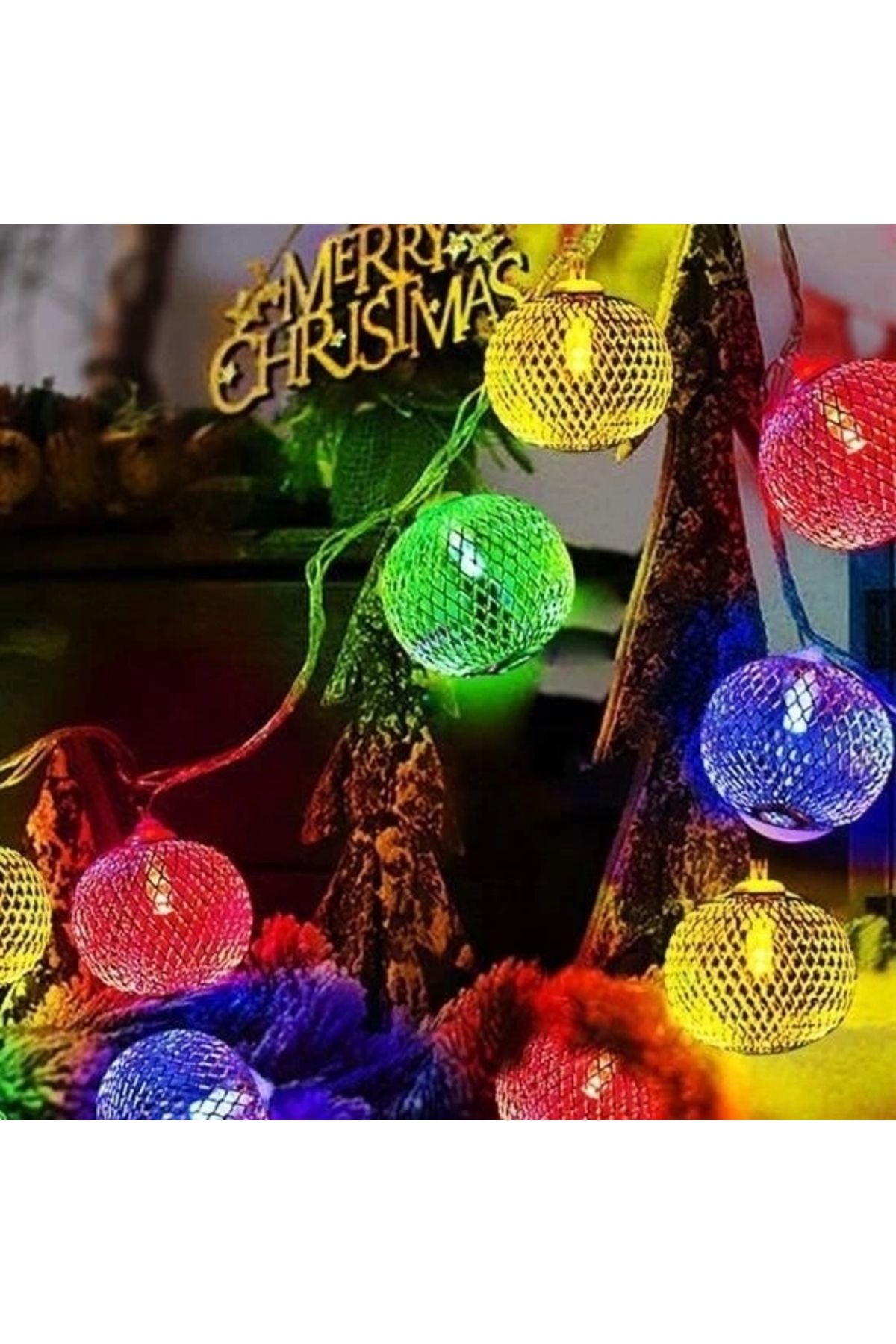 OurStyles Parti Ve Özel Gün Dekorasyonu Top Led Kandil Şeklinde Aydınlatma