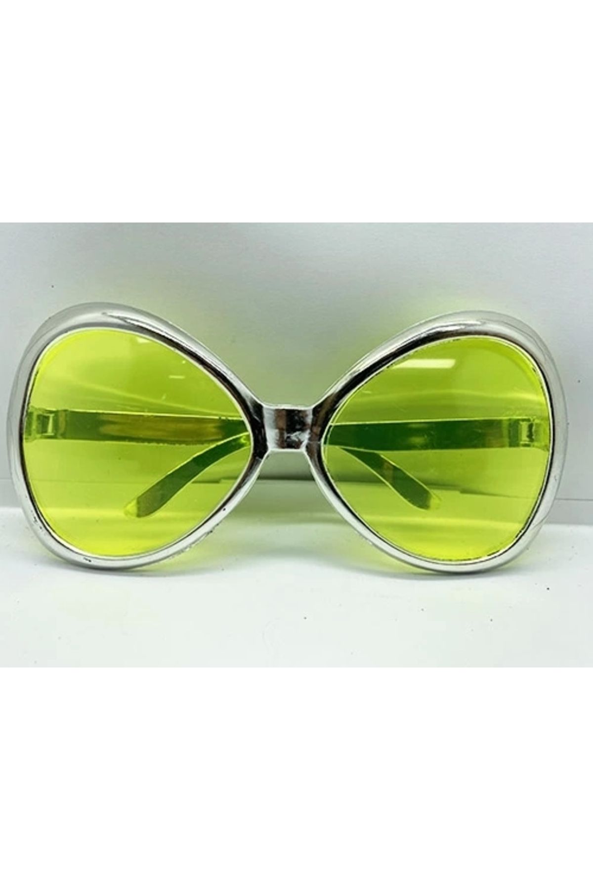 ShopNova Gümüş Renk Yeşilçam Nostalji 80li Yıllar 90lı Yıllar Parti Gözlüğü 7x16 Cm