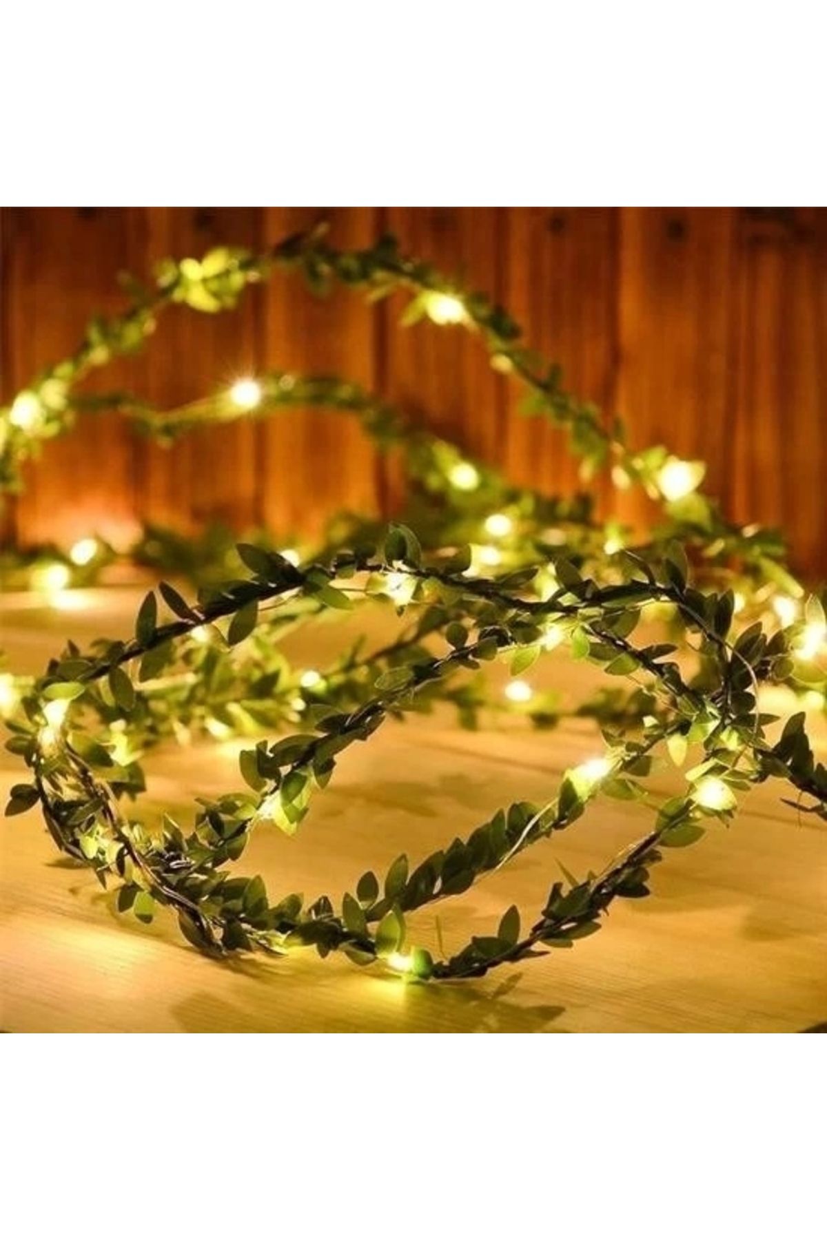 OurStyles Yapraklı Dekorlu 3 Metre Peri Led Pilli Işık Yılbaşı Aydınlatma