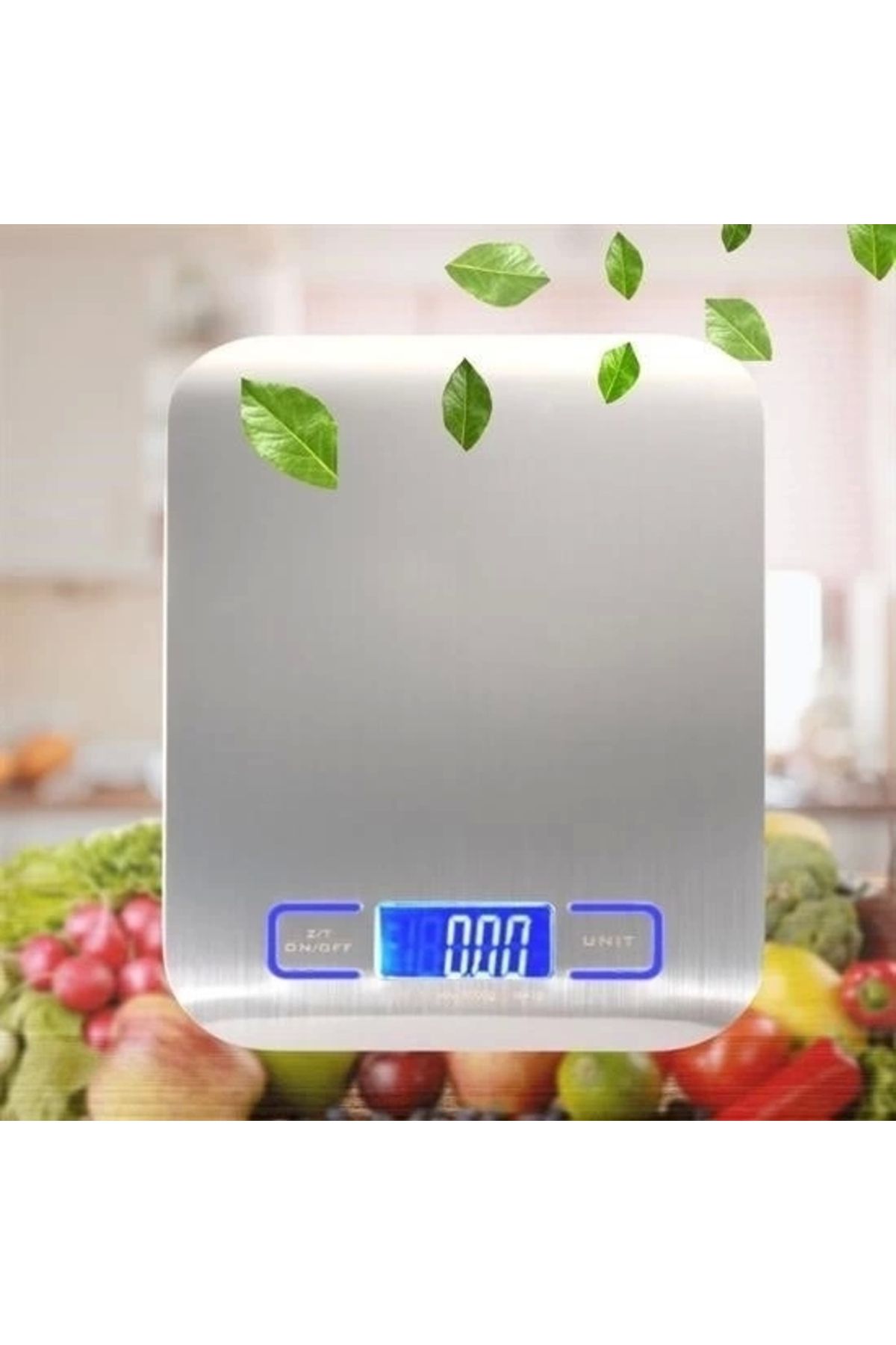 OurStyles Tf 1002 Hassas Ölçümlü Maksimum 5 Kg Kapasiteli Led Ekran Platin Dijital Mutfak Tartısı