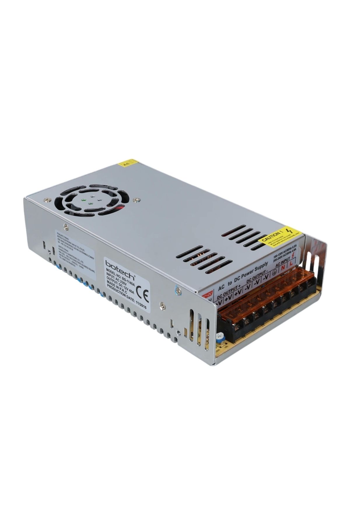 Miravm Botech Bs-1140a 12 Volt - 40 Amper 480 Watt Metal Kasa Adaptör (4172)