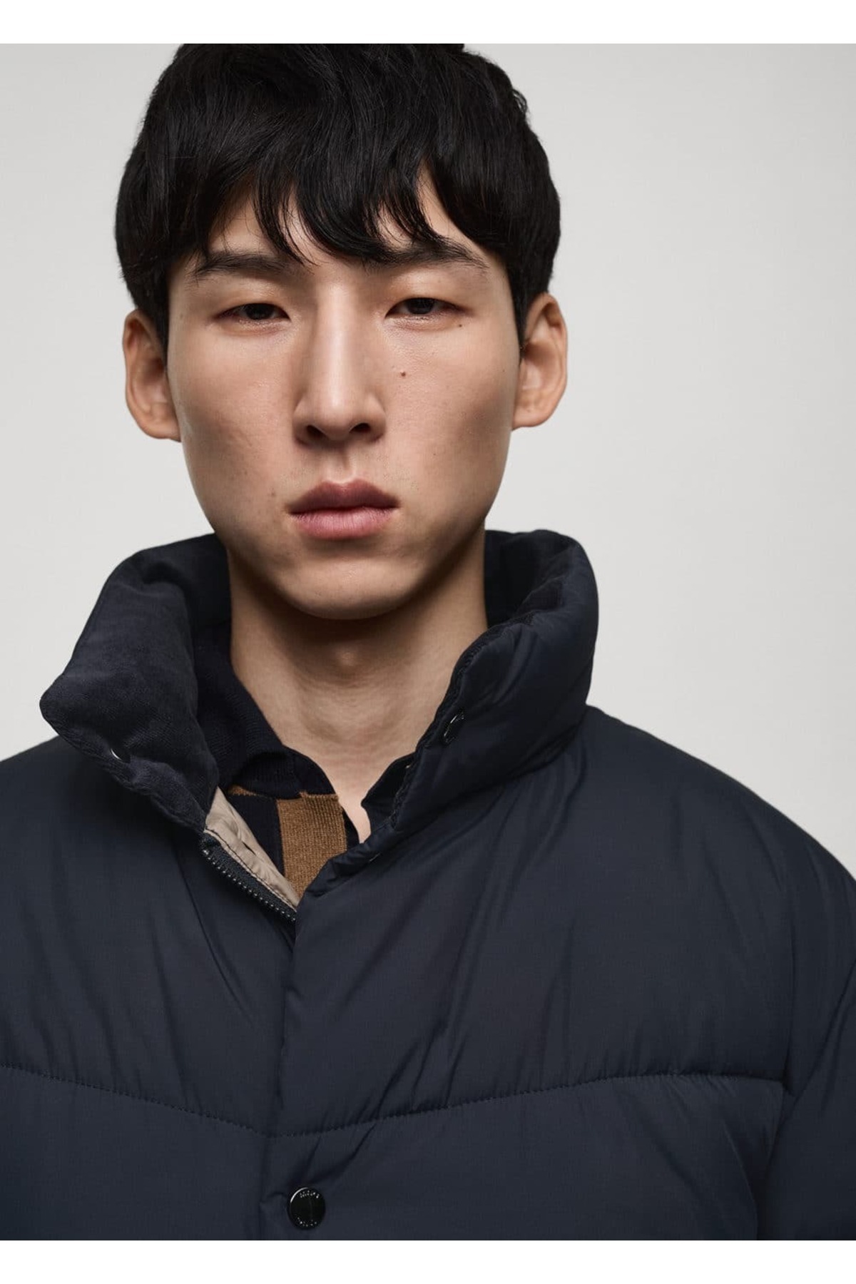 MANGO Man-Water Repellent Quilted Anorak 8