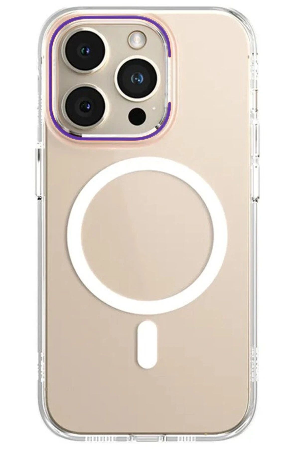 NewFace iPhone 14 Pro Kılıf Blueo Anti Drop Magsafe Kapak - Derin Mor LZWDR