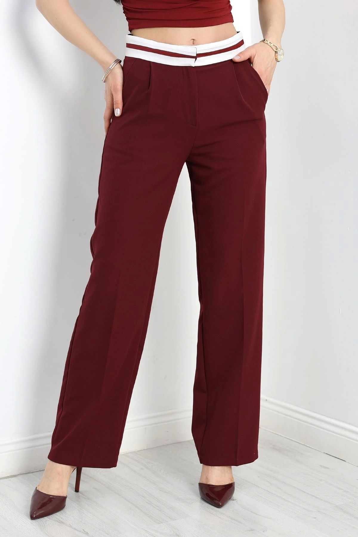 OurStyles Ekstraforlu Palazzo Pantolon Siyah - 40097.1920.