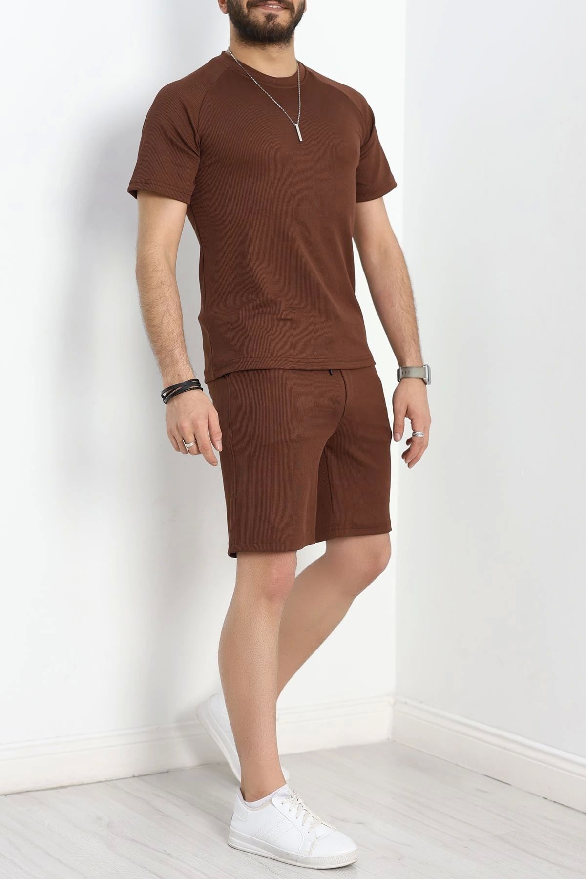 OurStyles Erkek Şortlu Takım Taş