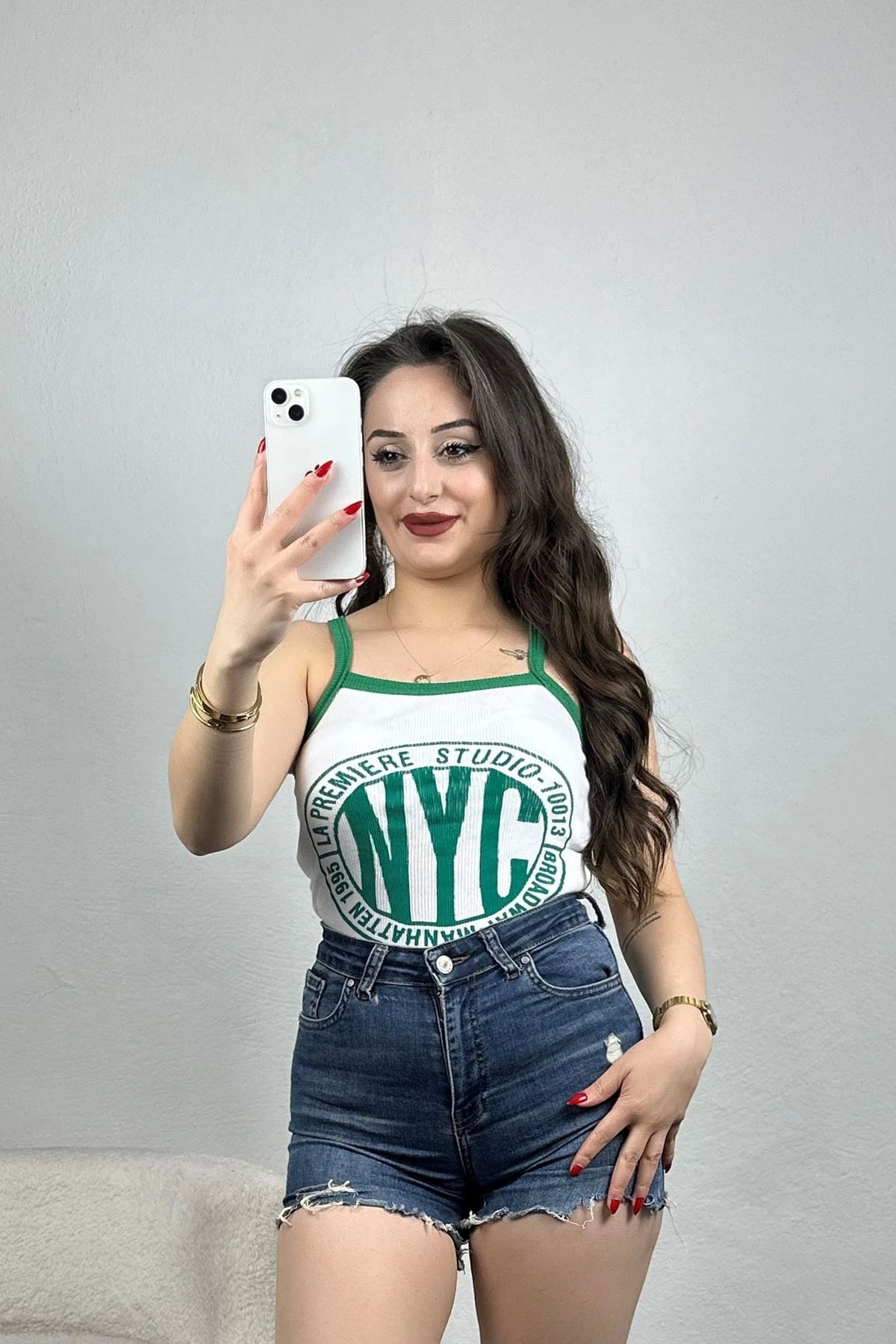 OurStyles Baskılı Atlet Siyahgümüş - 70315.1092.