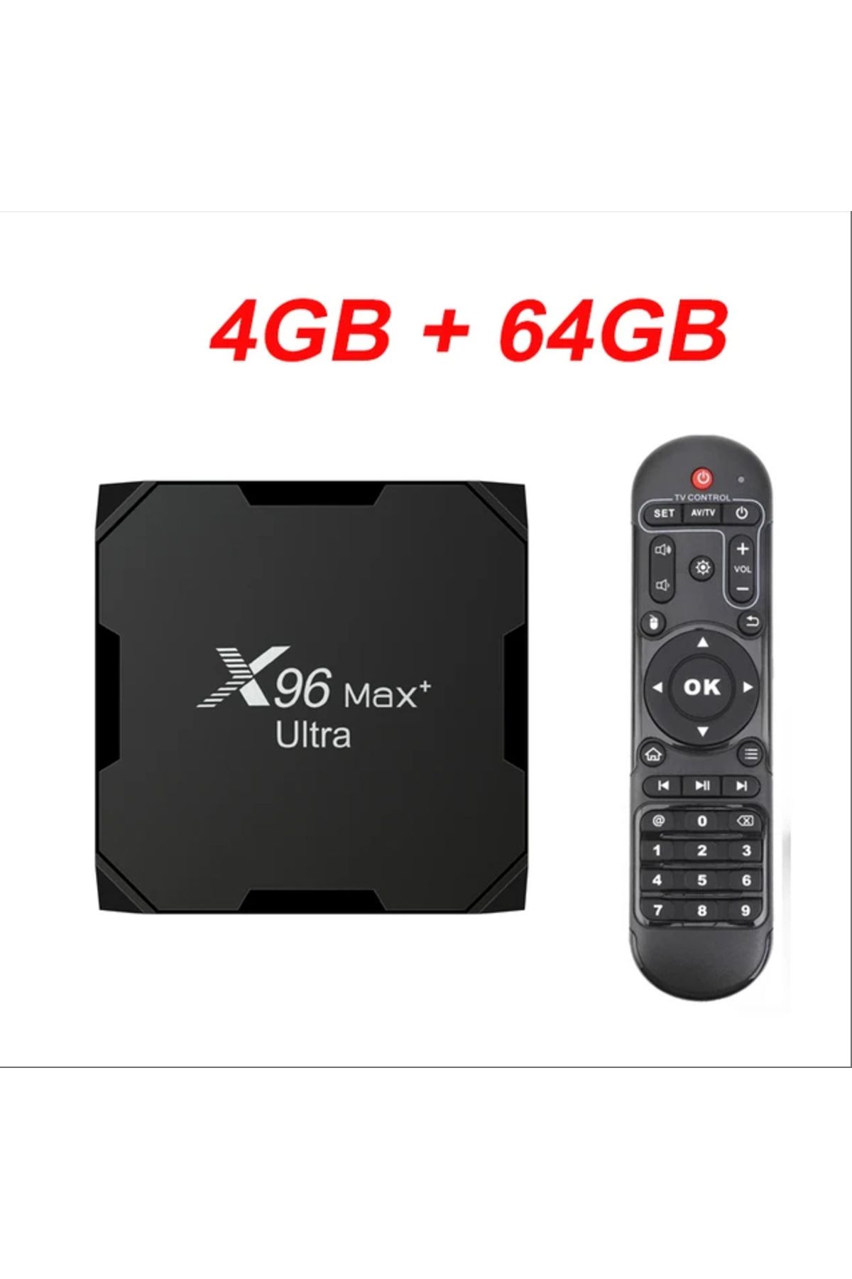 Choice-US Plug 4G64G X96Max Plus Ultra TV Box Android 11 Amlogic S905X4 4GB/32GB 4GB/64GB TV BOX AV1 8K Wif 1