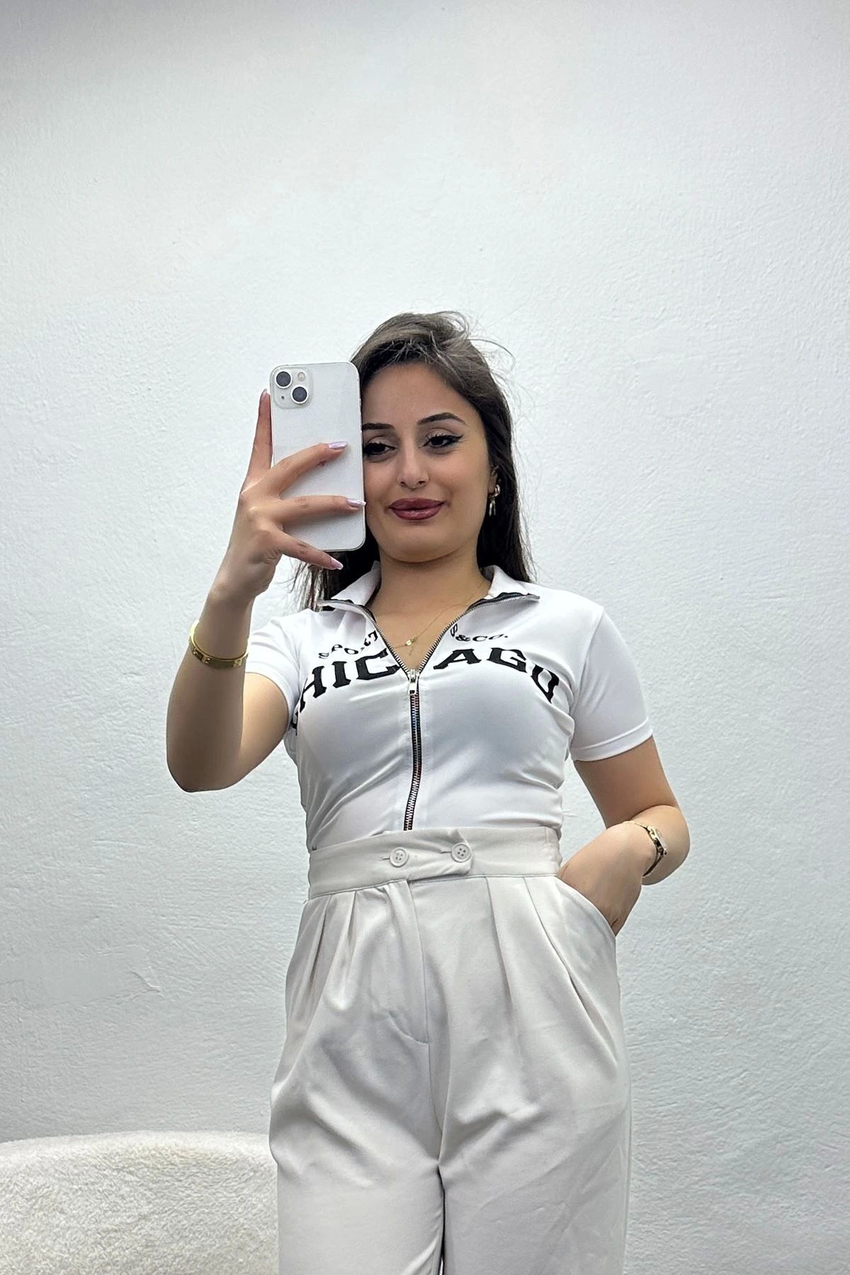 OurStyles Çift Fermuar Body Siyah - 70198.1856.