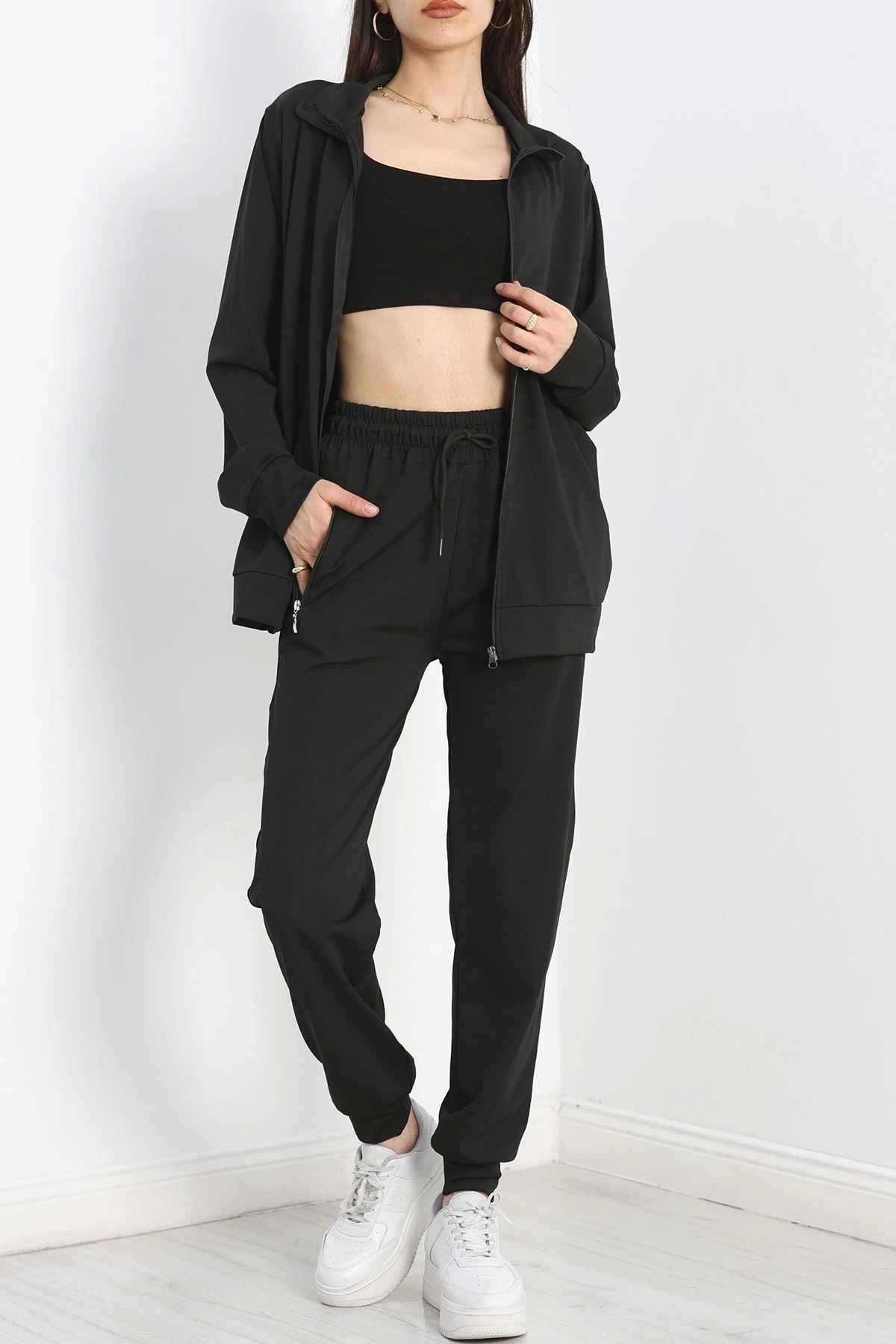 OurStyles Dalgıç Eşofman Takımı Siyah - 40708.053.