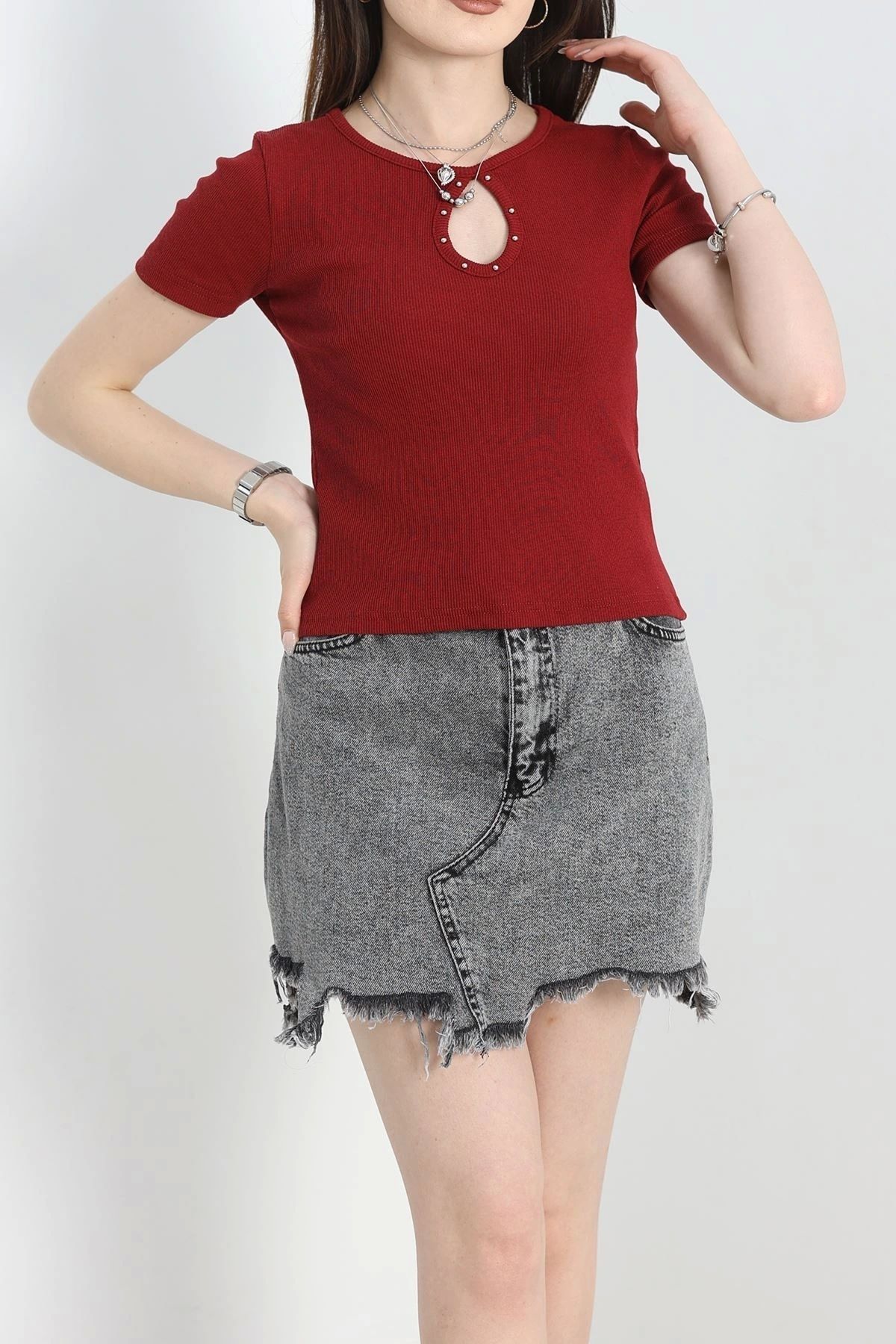 OurStyles Yaka Detaylı Body Siyah - 70273.599.