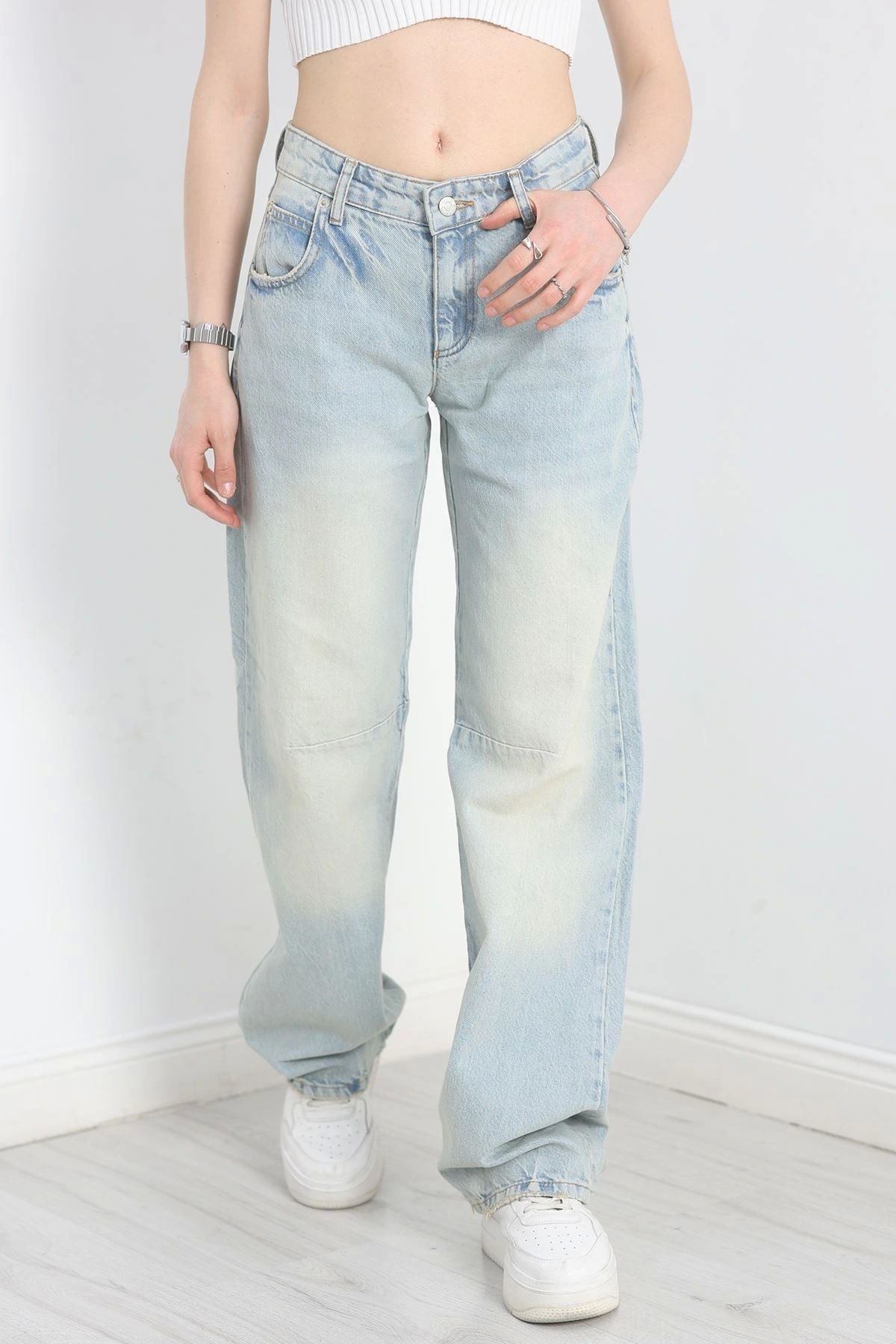 OurStyles Palazzo Kot Pantolon Yeşiltint - 30445.1966.
