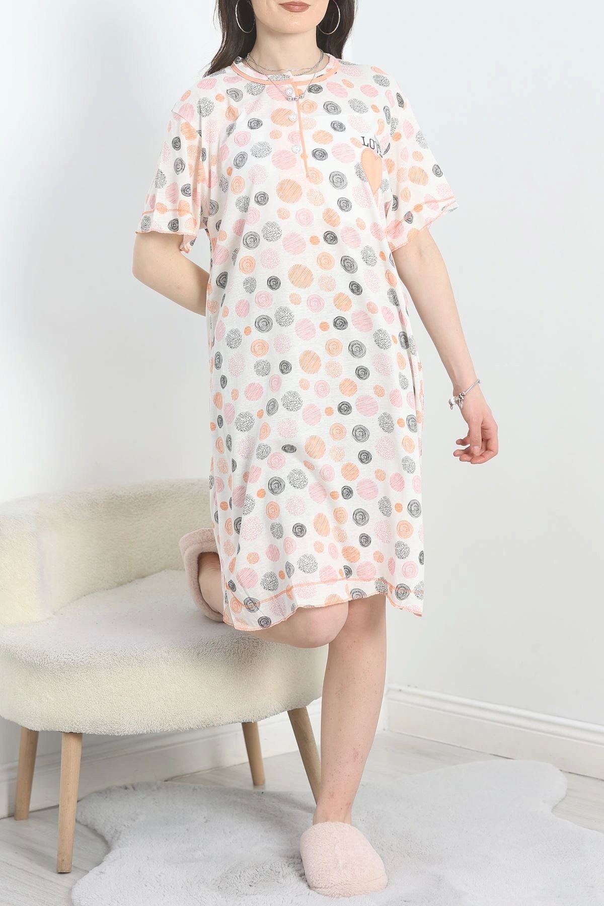 OurStyles Gecelik Elbise Mor - 70102.1902.