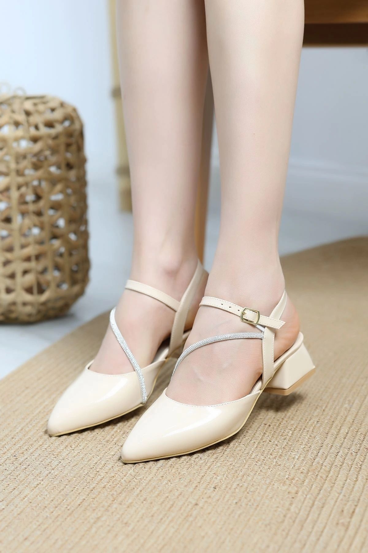 OurStyles 3 Cm Topuklu Ayakkabı Gümüş - 50246.264.