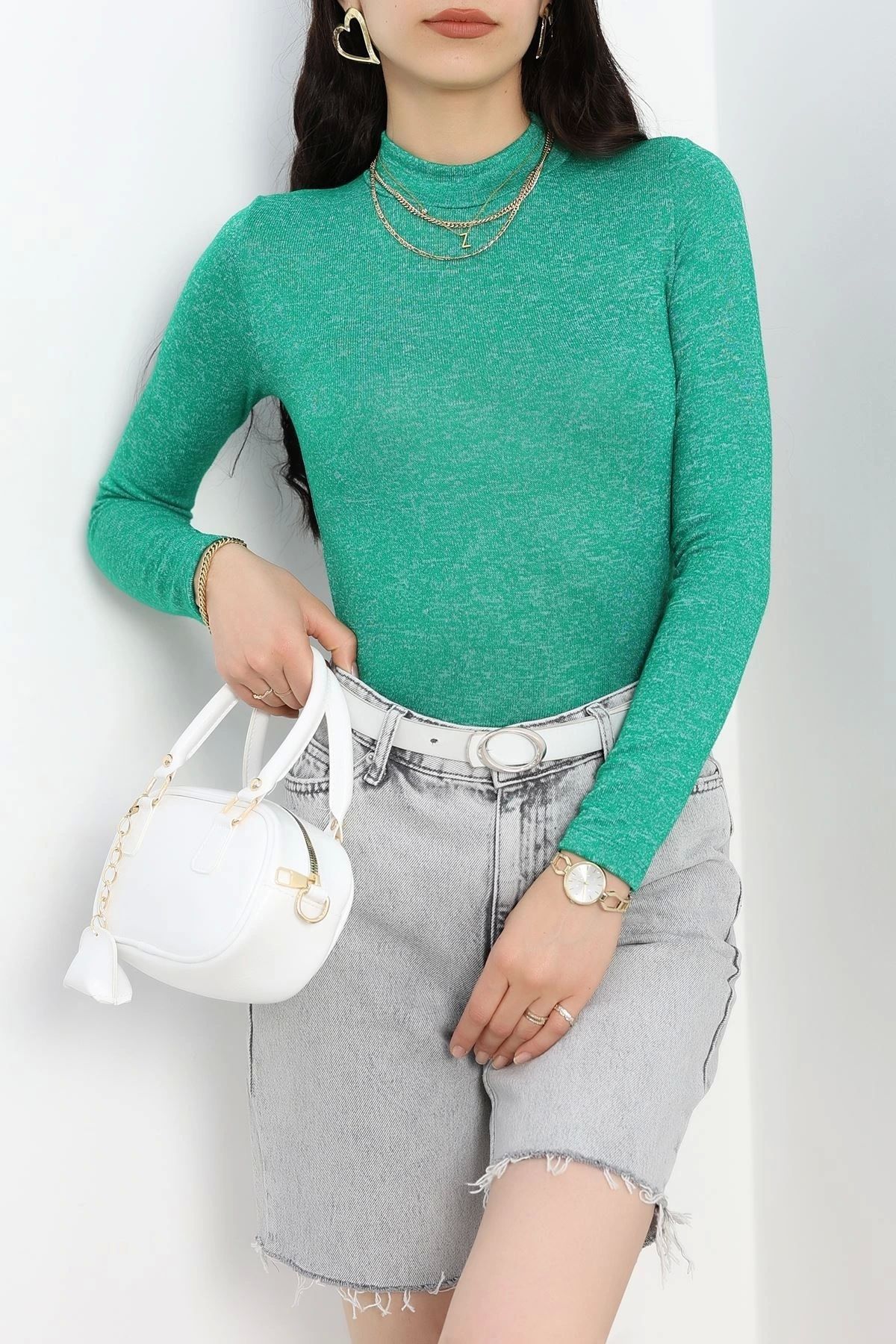 OurStyles Yarım Balıkçı Body Yeşil - 40475.1723.