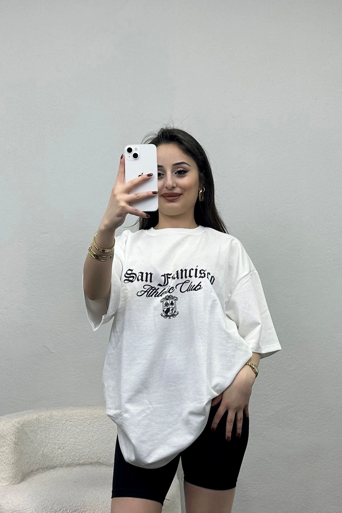OurStyles Baskı Detaylı Penye Tişört Siyah - 50394.0336.