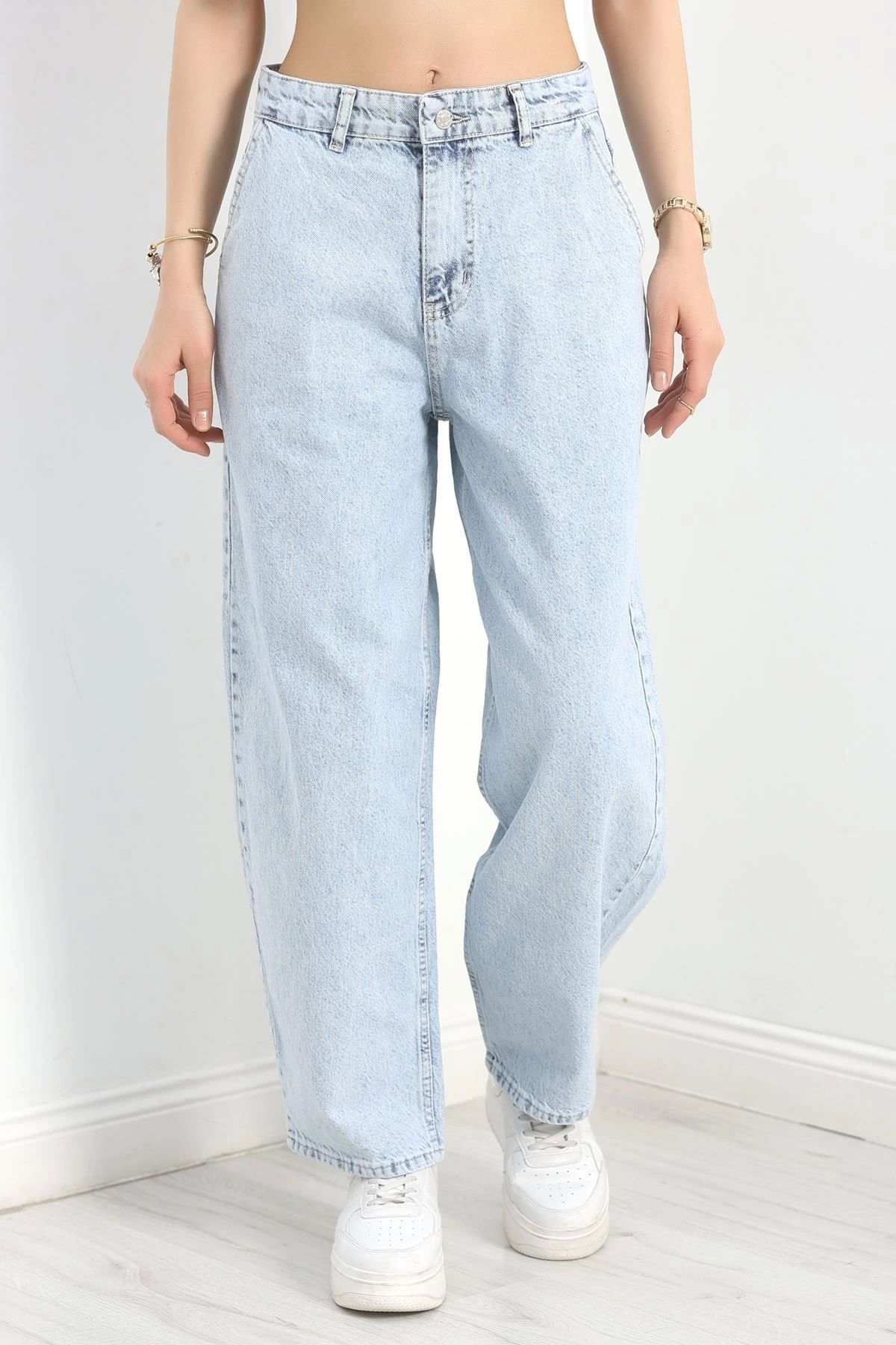 OurStyles Baggy Kot Pantolon Buzmavi - 40088.1184.