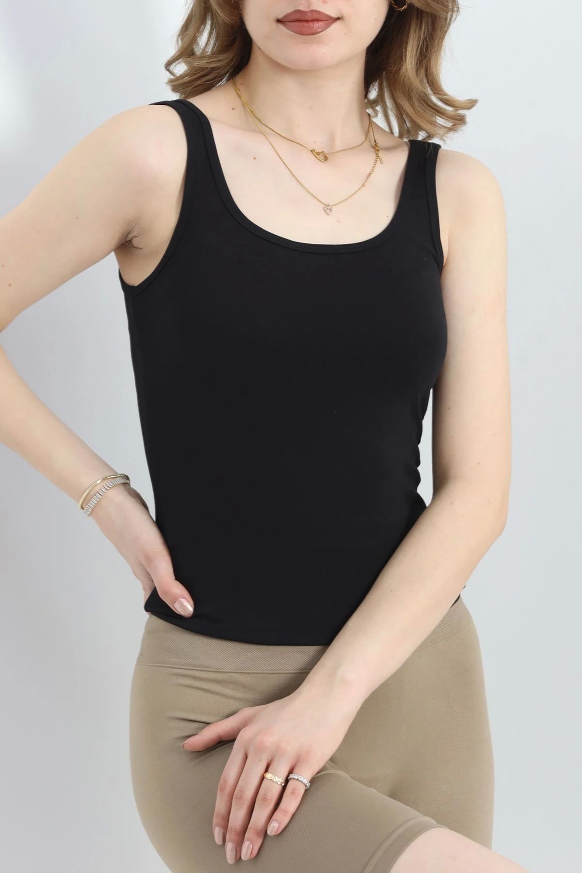 OurStyles İnce Askılı Atlet Sarı - 19057.200.
