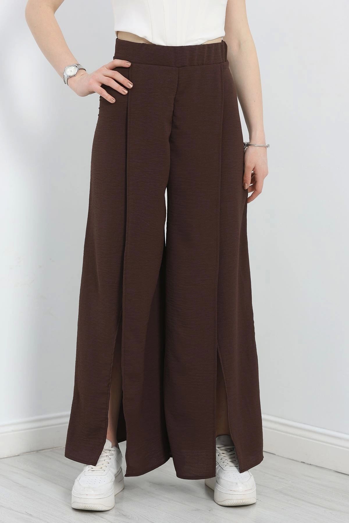 OurStyles Yırtmaçlı Ayrobin Pantolon Siyah - 70011.1892.