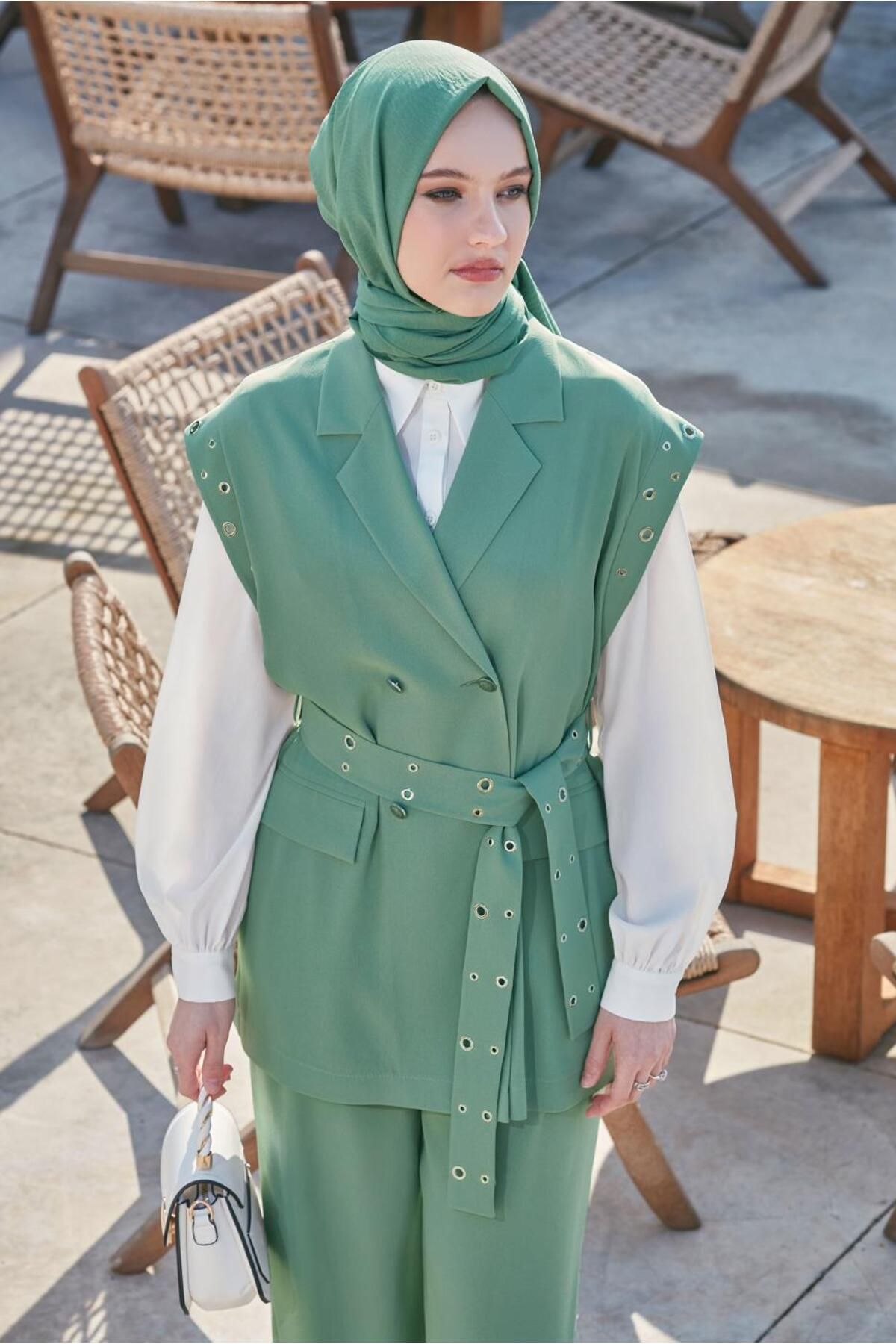 Alvina KUŞAKLI PANTOLONLU TAKIM 45382