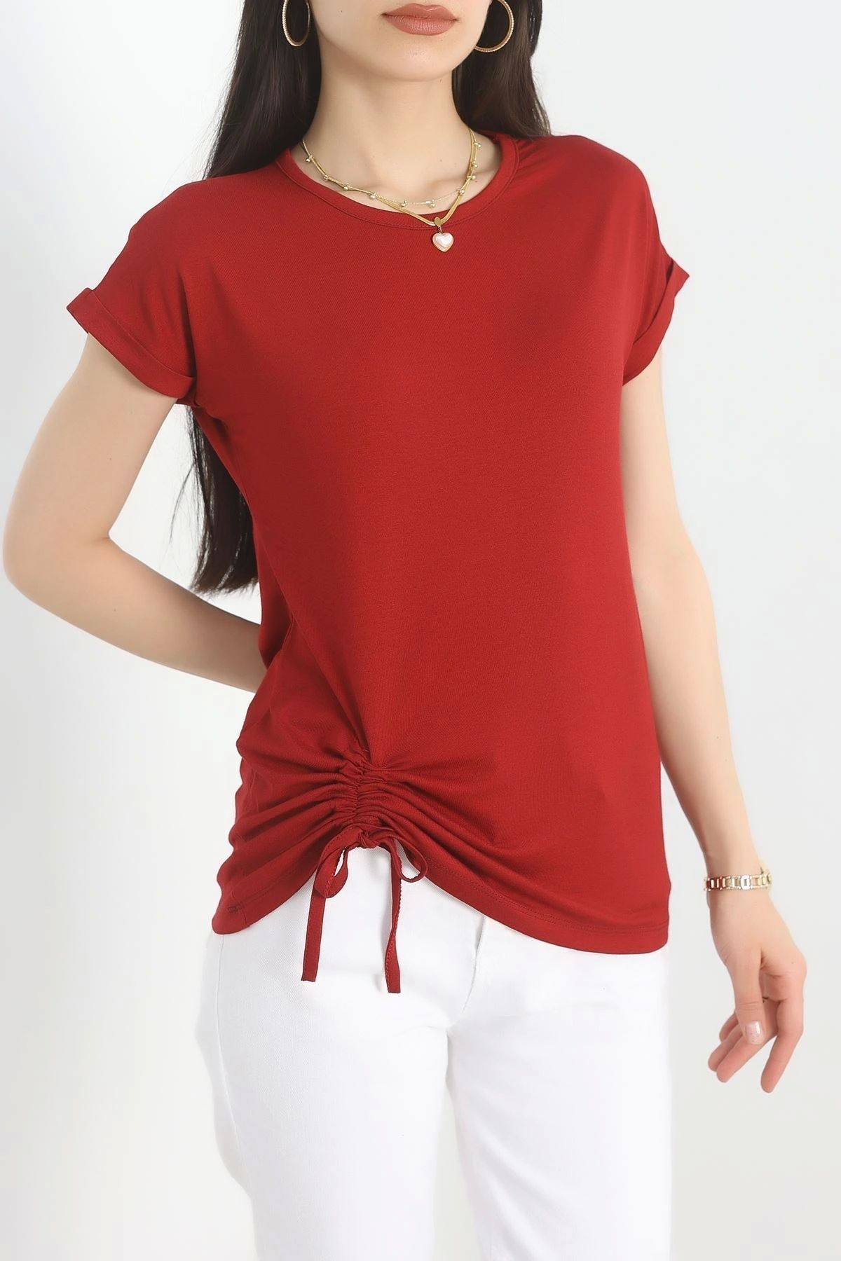 OurStyles Yandan Büzgülü Bluz Siyah - 20765.599.