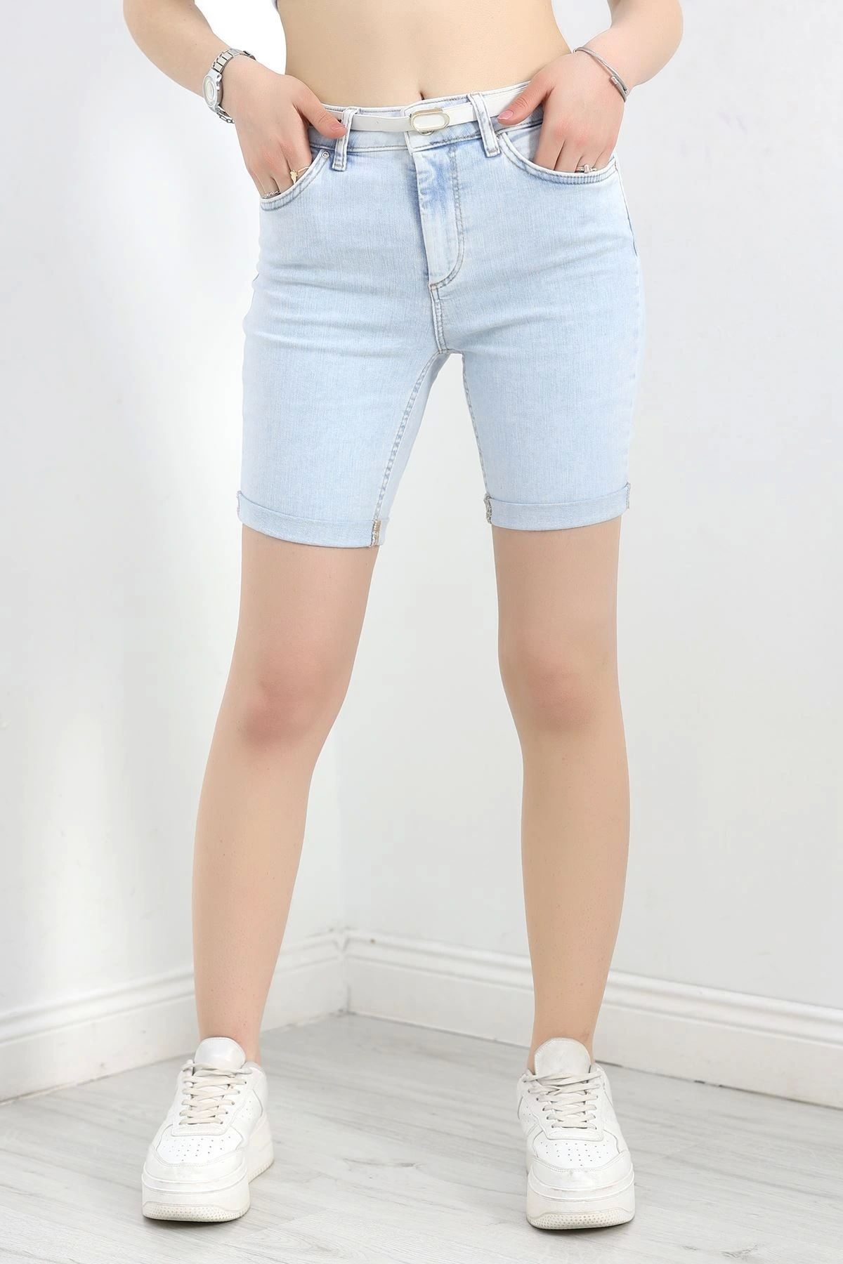 OurStyles Kot Şort Açıkmavi - 30255.1904.