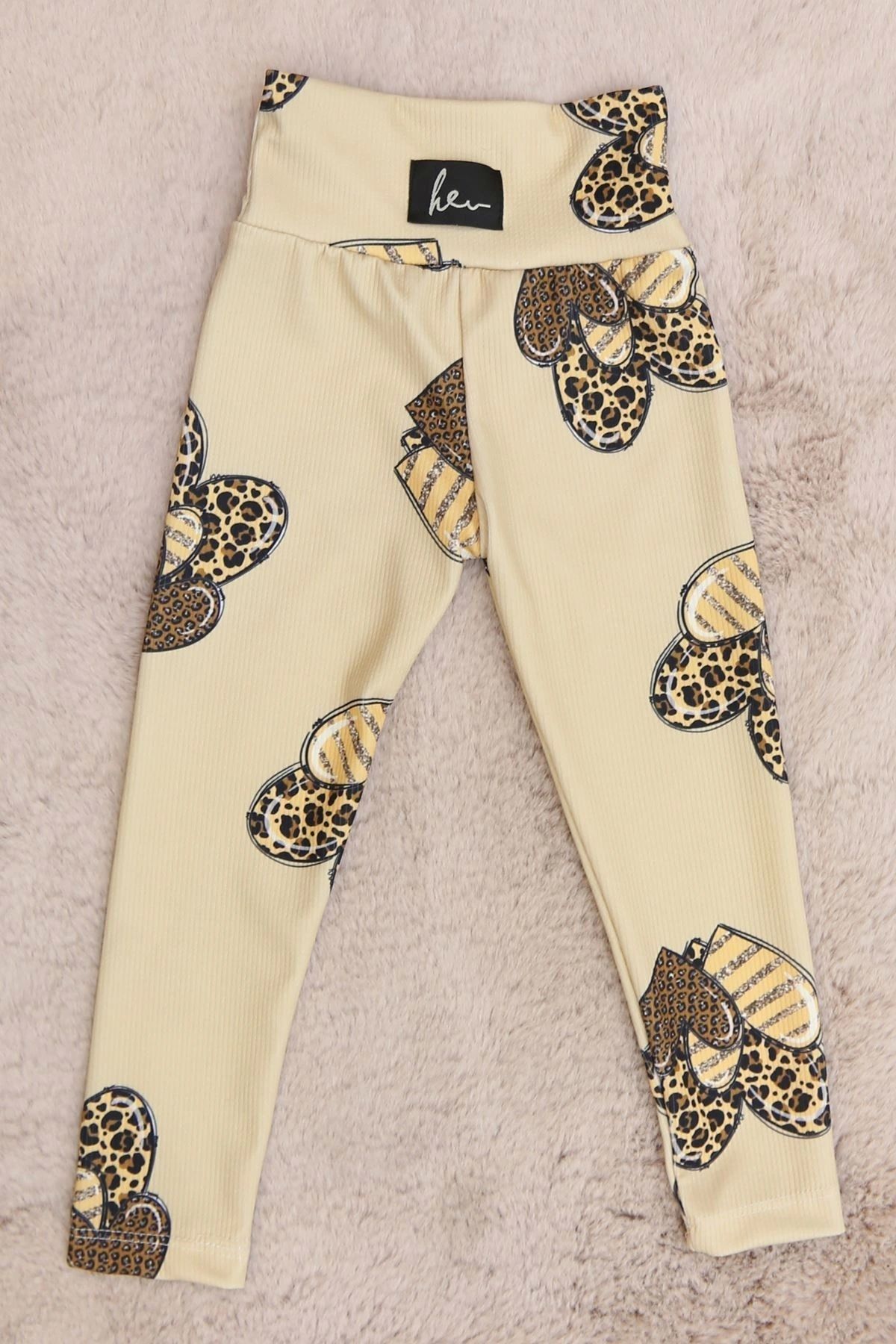 OurStyles 2-11 Yaş Fitilli Çocuk Tayt Kahve1 - 70570.1780.