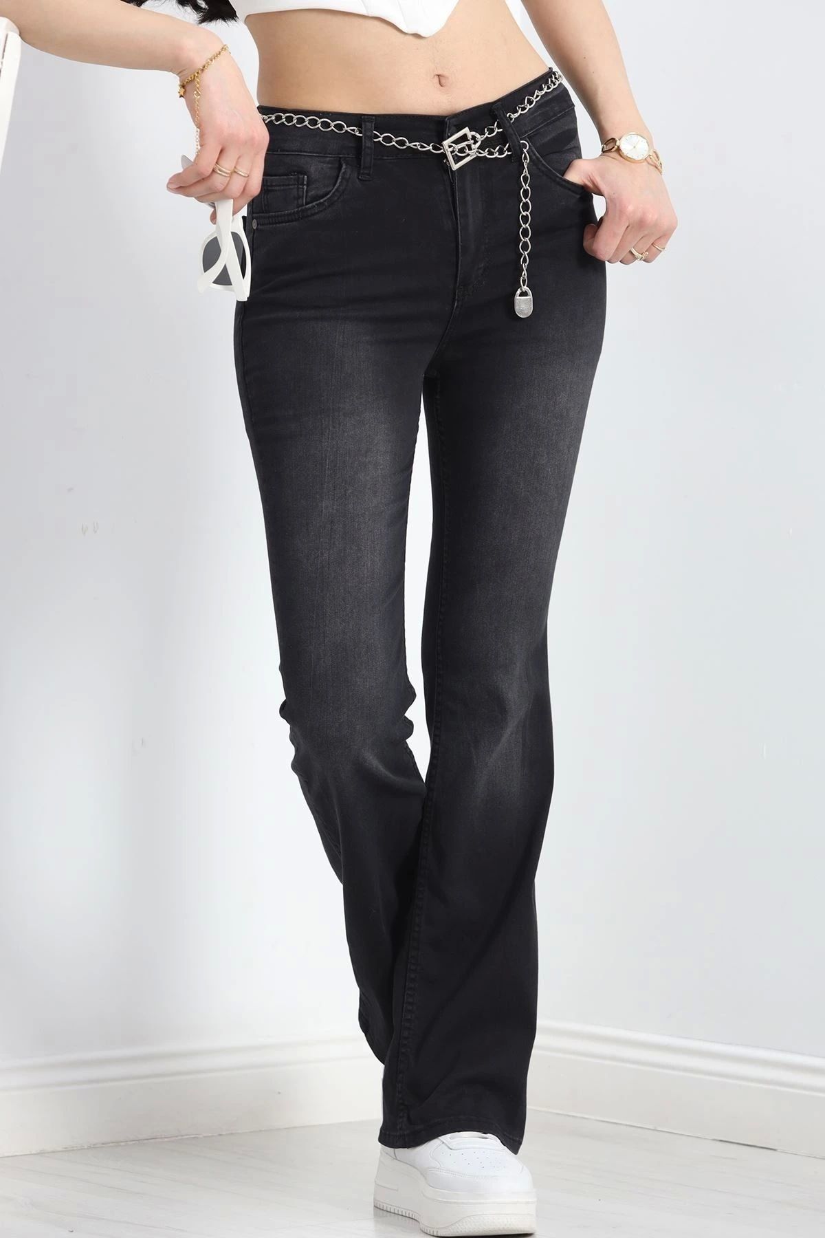 OurStyles İspanyol Paça Kot Pantolon Koyufüme - 19734.925.