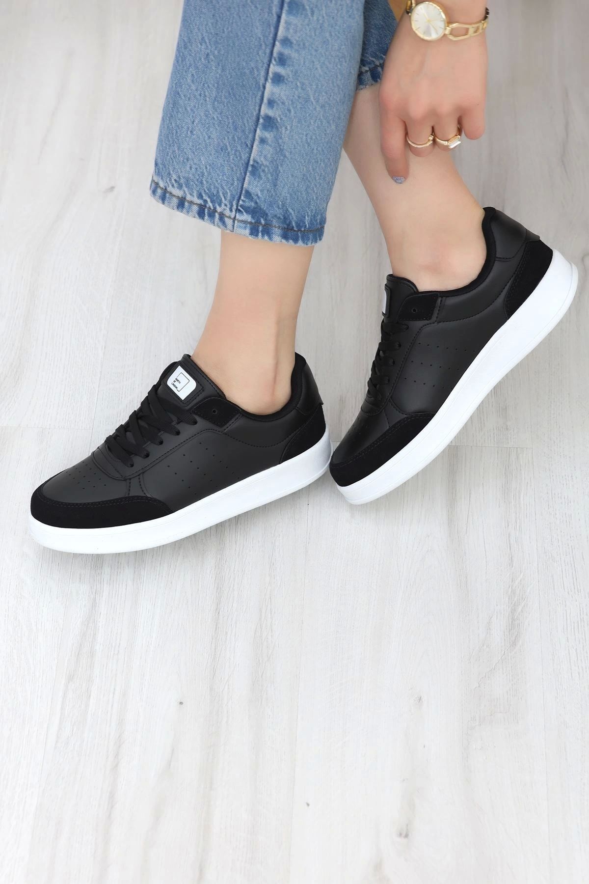 OurStyles Günlük Spor Ayakkabı Siyahbeyaz - 19686.264.
