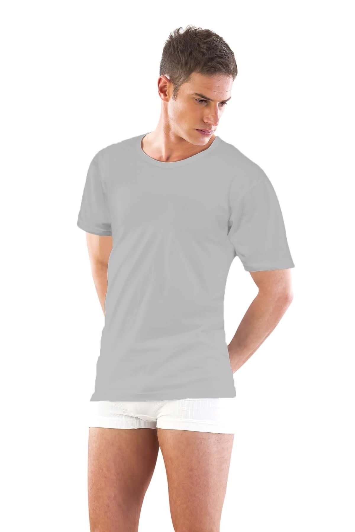 Moon wear Gri Mı Emay 12350 R Yarım Kol Erkek Atlet
