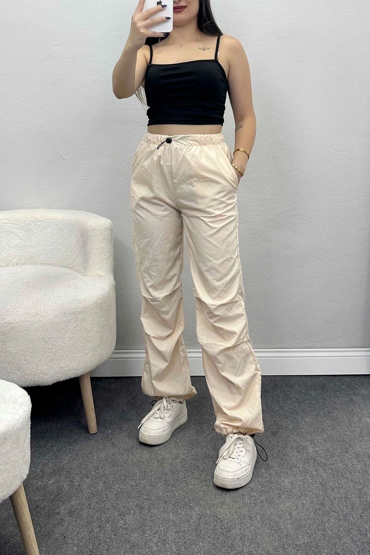OurStyles Paraşüt Kumaş Eşofman Altı Açıksomon - 609.1247.