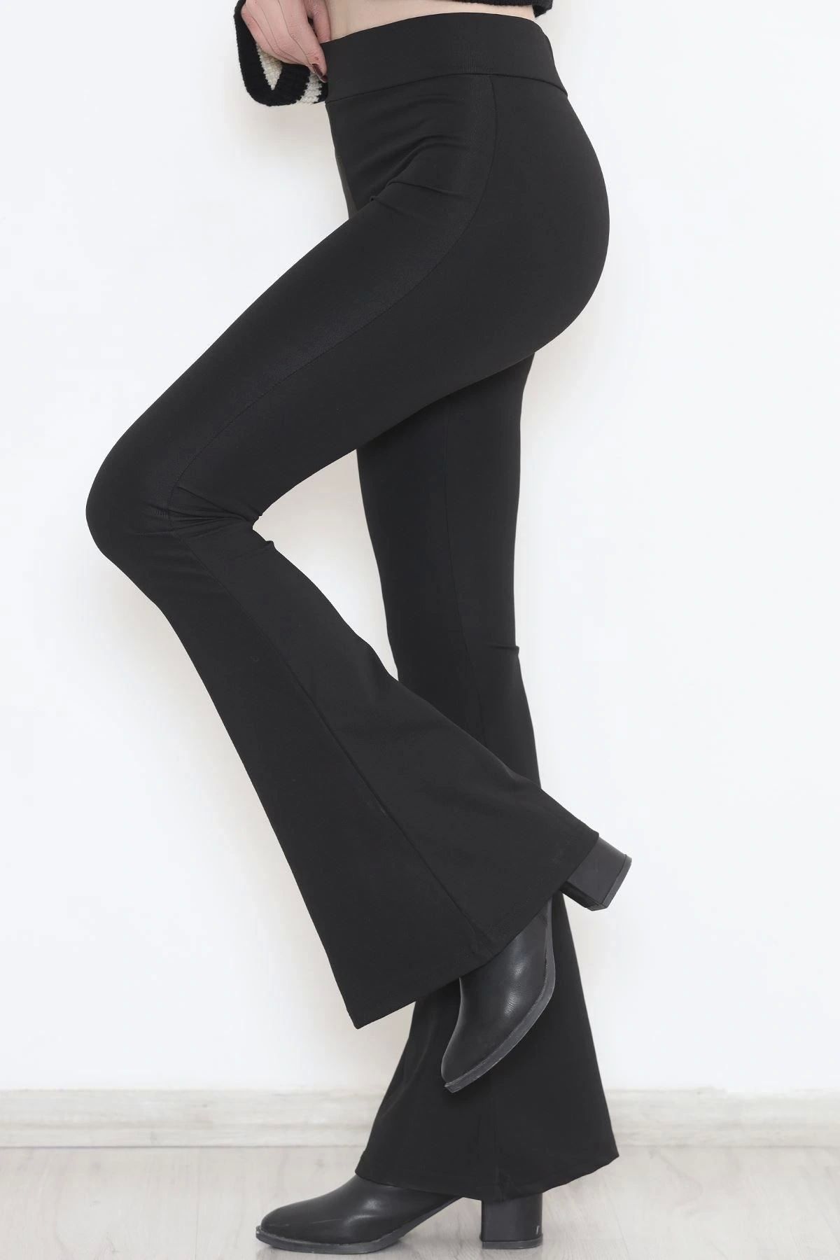 OurStyles İspanyol Paça Tayt Siyah1 - 9279.1098.