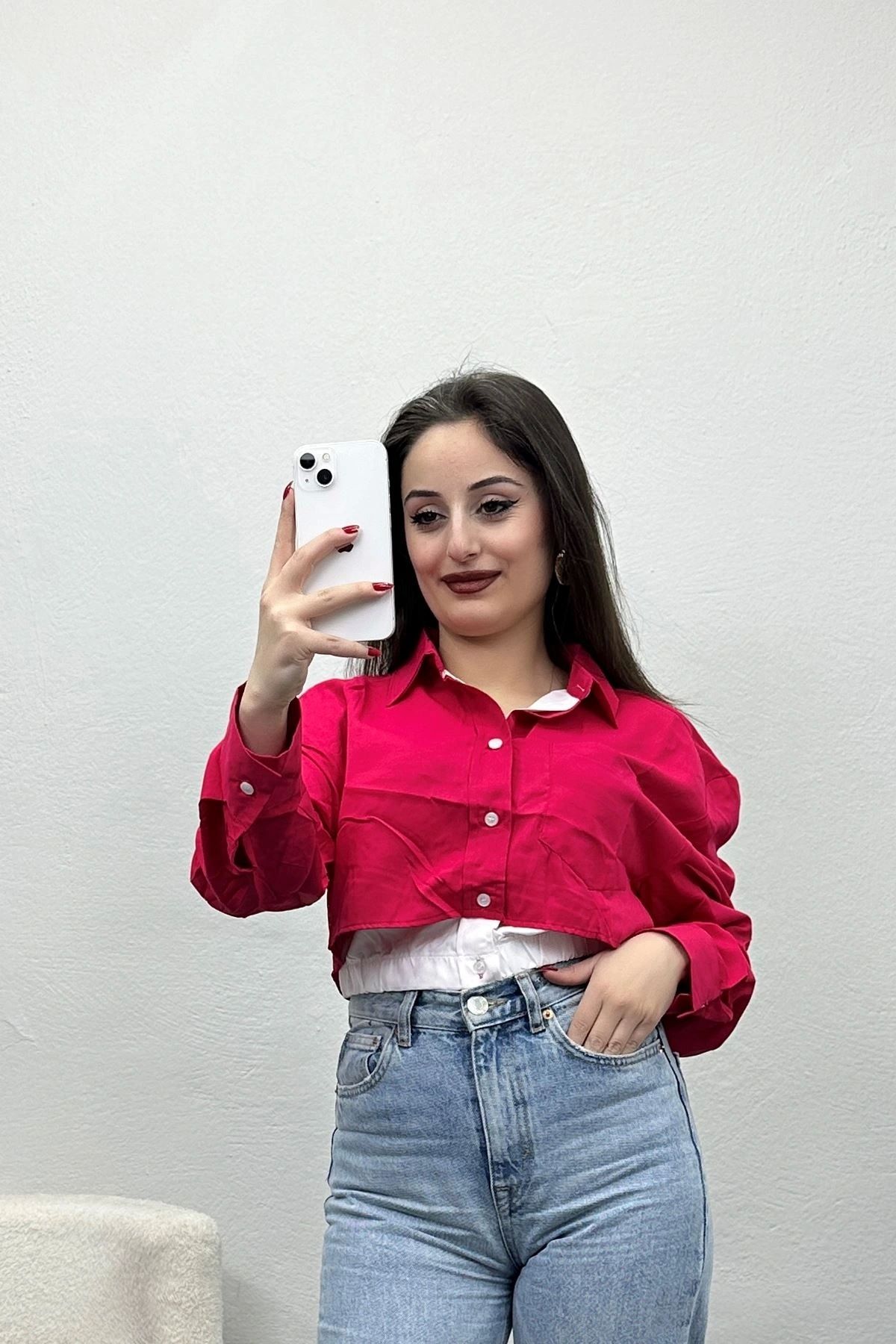 OurStyles Crop Gömlek Bebemavi - 990.1247.
