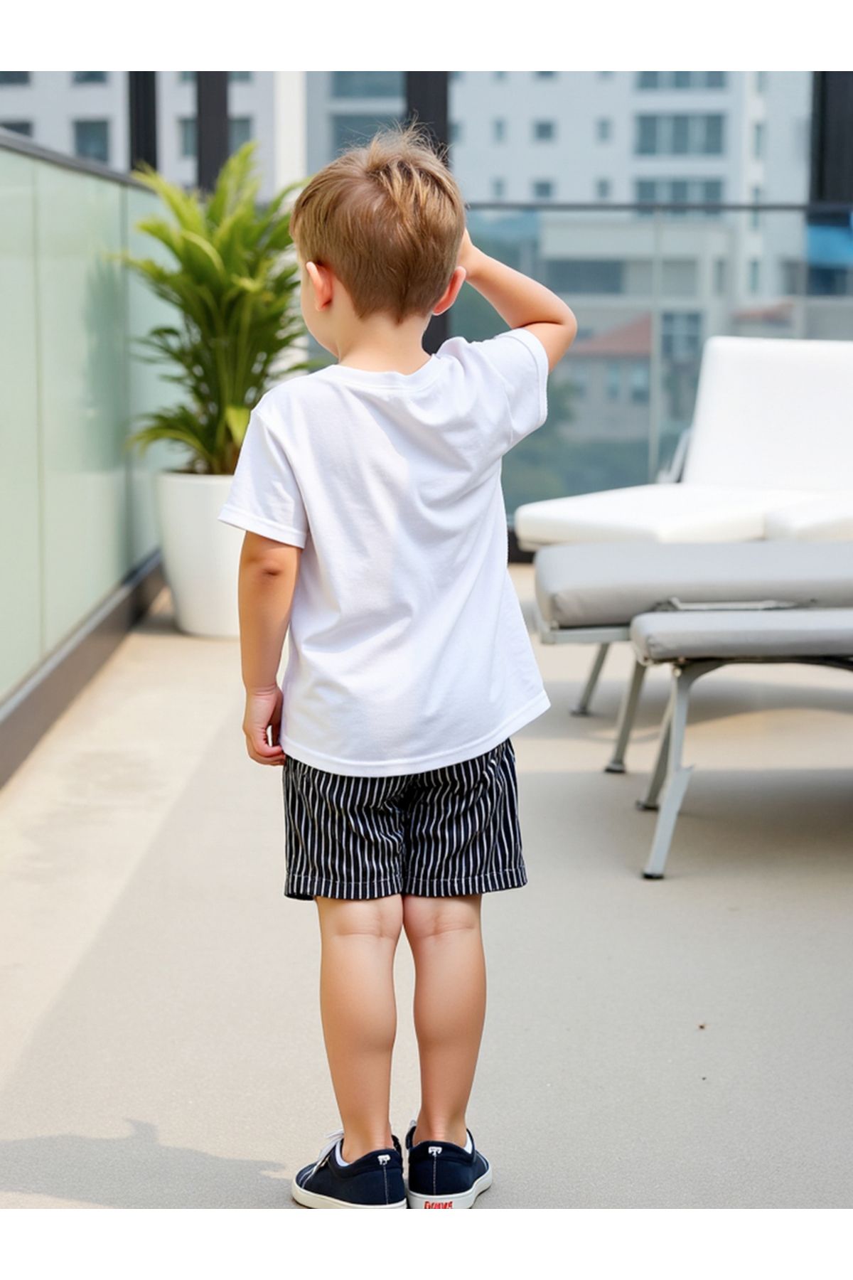 Take Two By Styli-Kids 2pcs Graphic Print Short Sleeve T-Shirt and Shorts 3