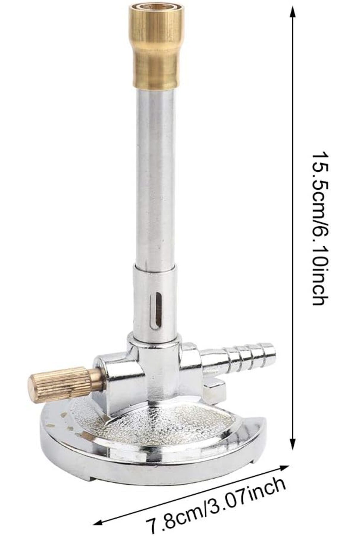Generic-Eujgoov 1Pcs Micro Gas Bunsen Light,with Flame Stabilizer and Gas Adjustment 7