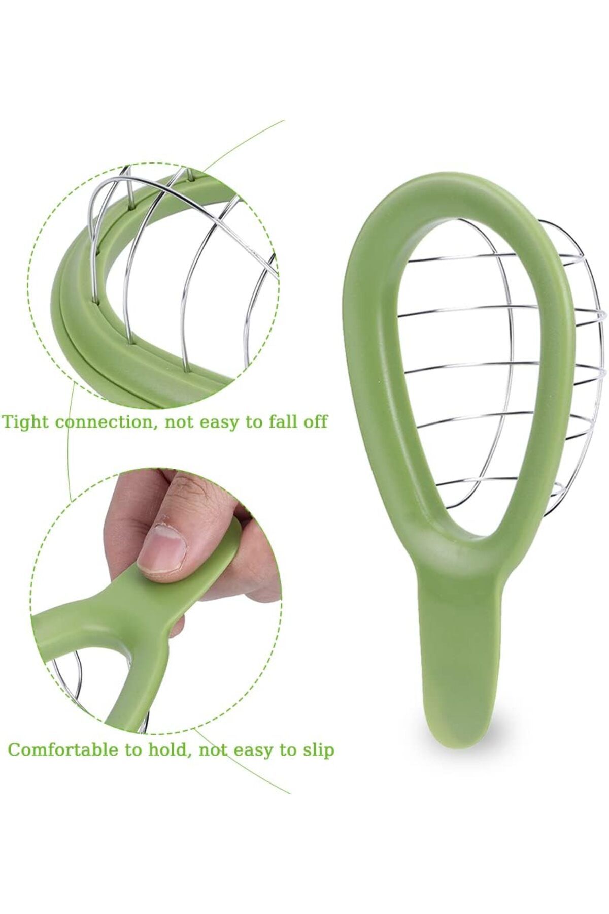 Generic-Oasisgalore 2pcs Avocado Cut Avocado Cuber Egg Separator Slicer Fruit Slicer Melon Cutter Avocado P 6
