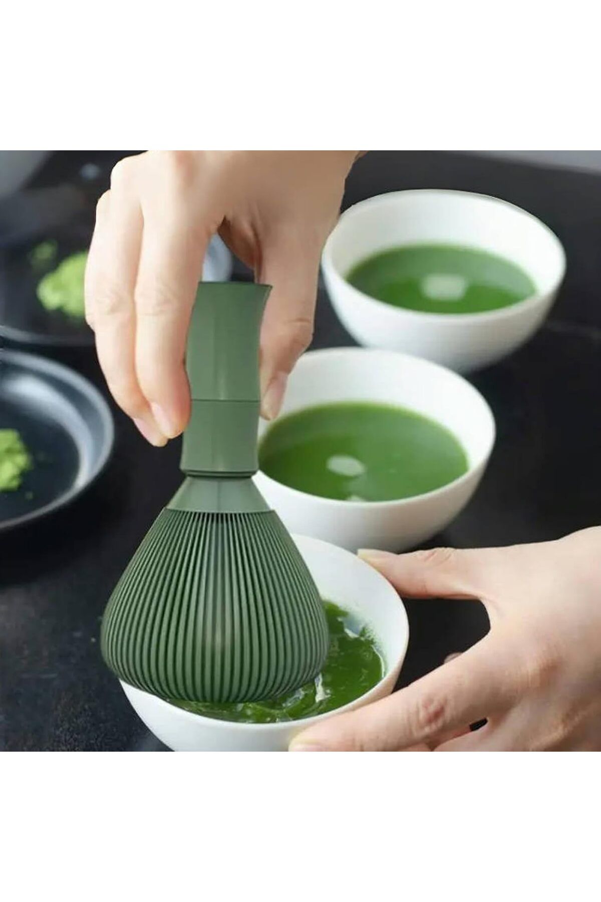 Generic-2pcs Silicone Matcha Whisk,Food Grade Matcha Whisk,Resin Matcha Whisk Chasen Brush Chasen Matcha Wh 4