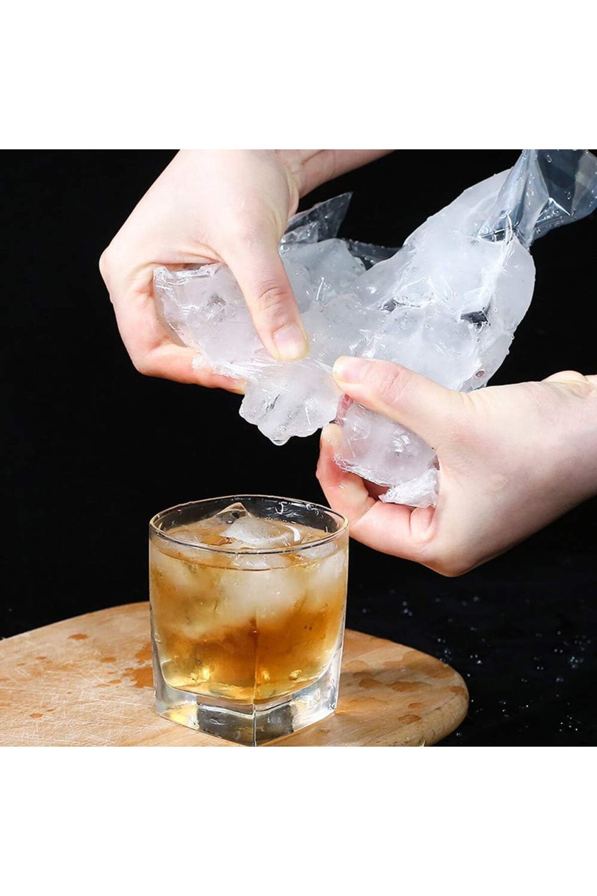 Generic-Linwnil Ice Cubes Disposable Ice Cube Bags,Food-Grade PE Material Ice Cube Mold Trays Self-Seal Fas 5