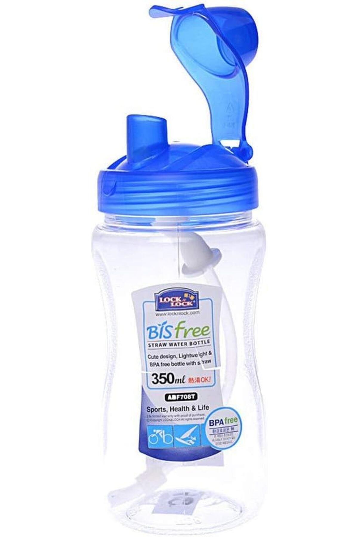 Generic-Locknlock Bisfree Sports Water Bottle With Straw, 350 Ml Abf708T 3