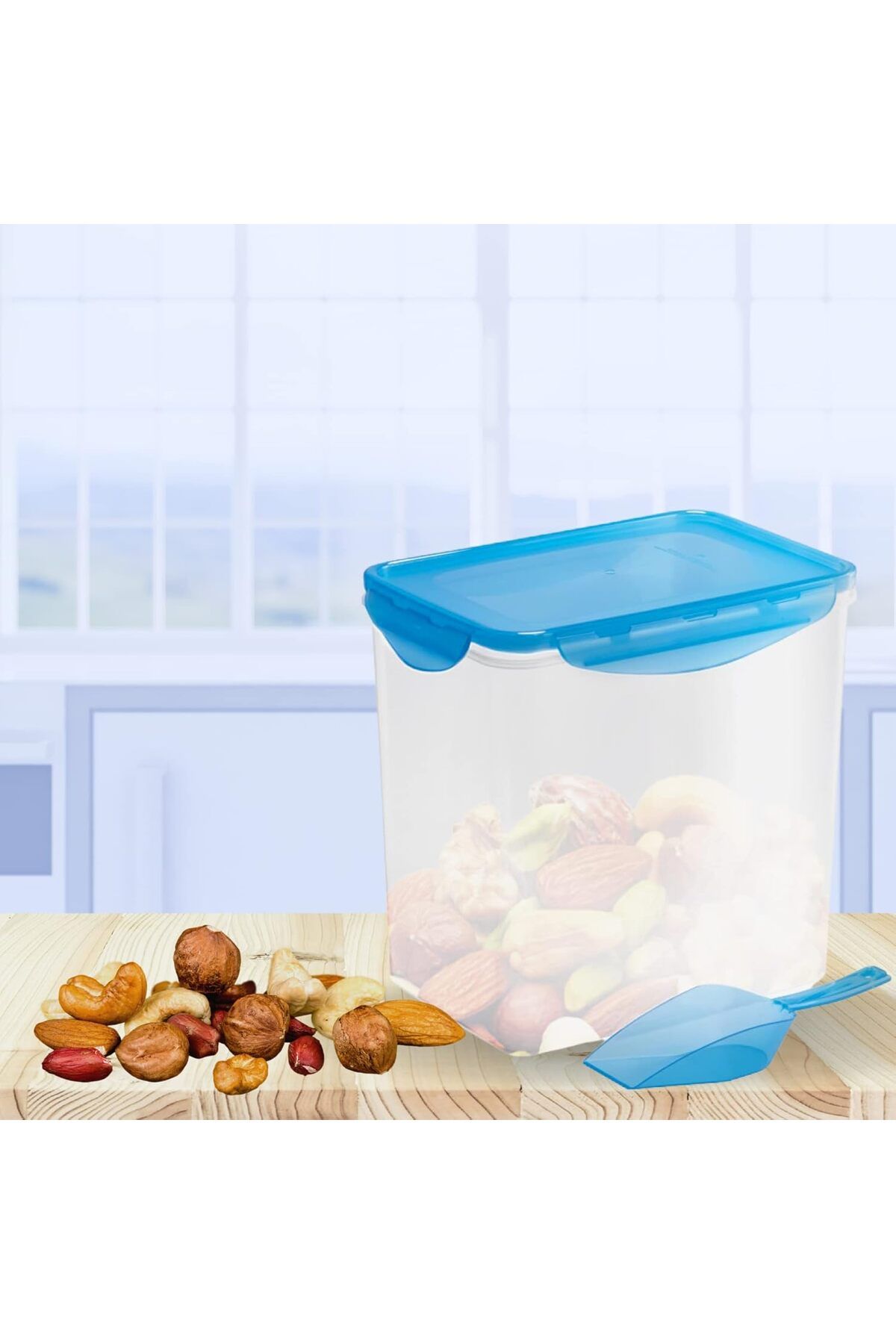 Generic-All Time Plastic Lock And Safe Container, Blue,5400ML-Made in India 2