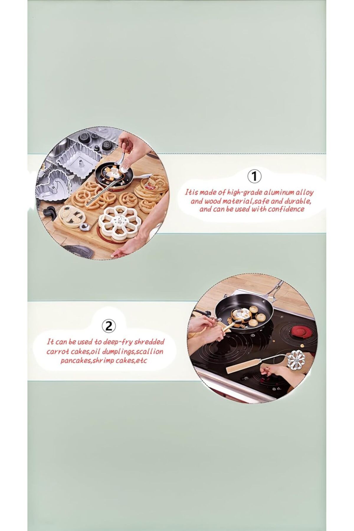 Generic-Sweet seven - Create Delightful Rosette Waffles, Cookies, and Pastries - Unique Kitchen Gadget for 6