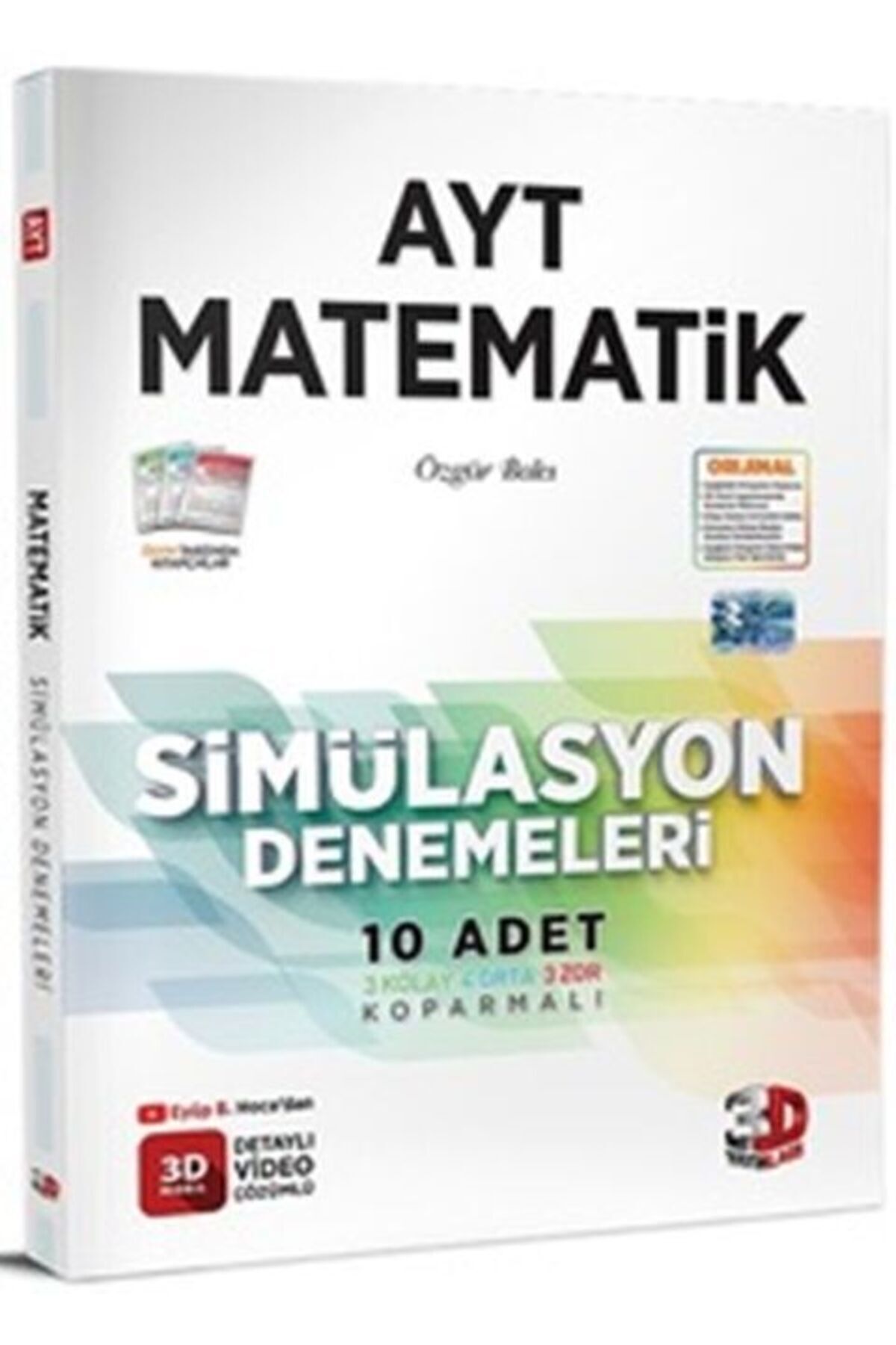 3D Yayınları 2024 3D AYT Matematik Denemeleri Video Çözümlü 10 Deneme