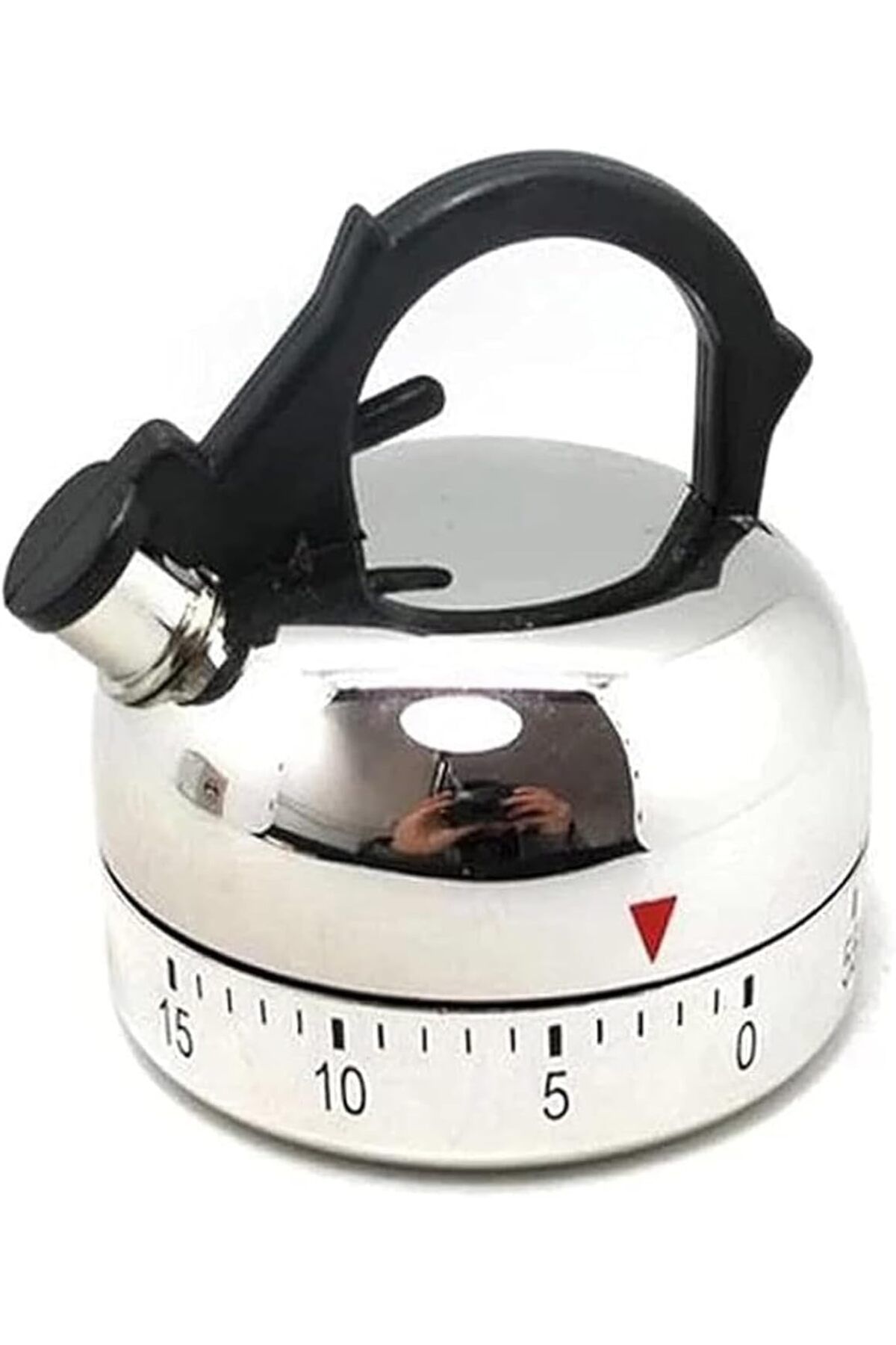 Generic-Tazweeq Mini Kettle Shaped Timer, Mechanical Teapot Timer, 60 Minute Counting Alarm Clock Timer for 1
